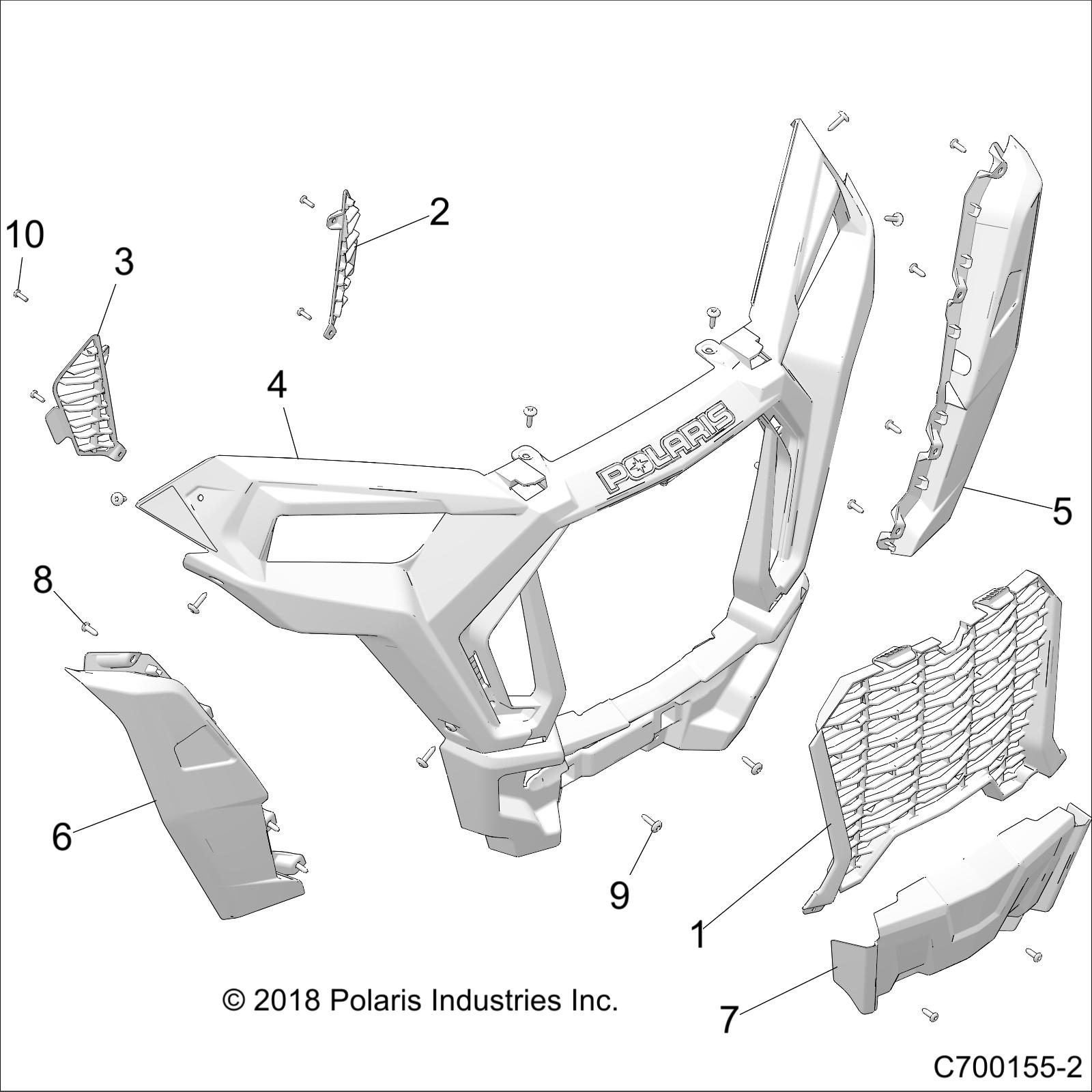 BODY, FRONT BUMPER, TURBO S AND LE - Z21PAL92AL/AT/BL/BT (C700155-2)