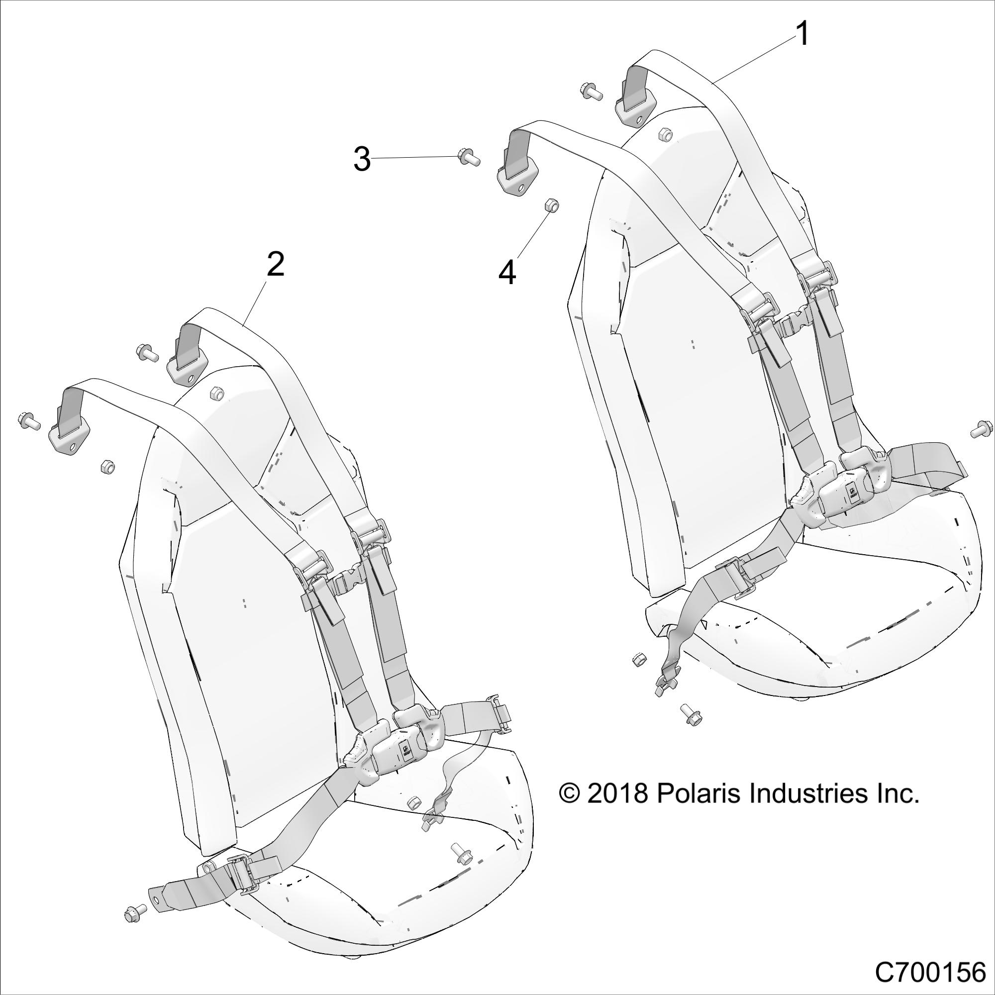 BODY, SEAT BELT MOUNTING - Z20PAL92AG/AP/BG/BP/LG/G92AG/AP/LG (C700156)