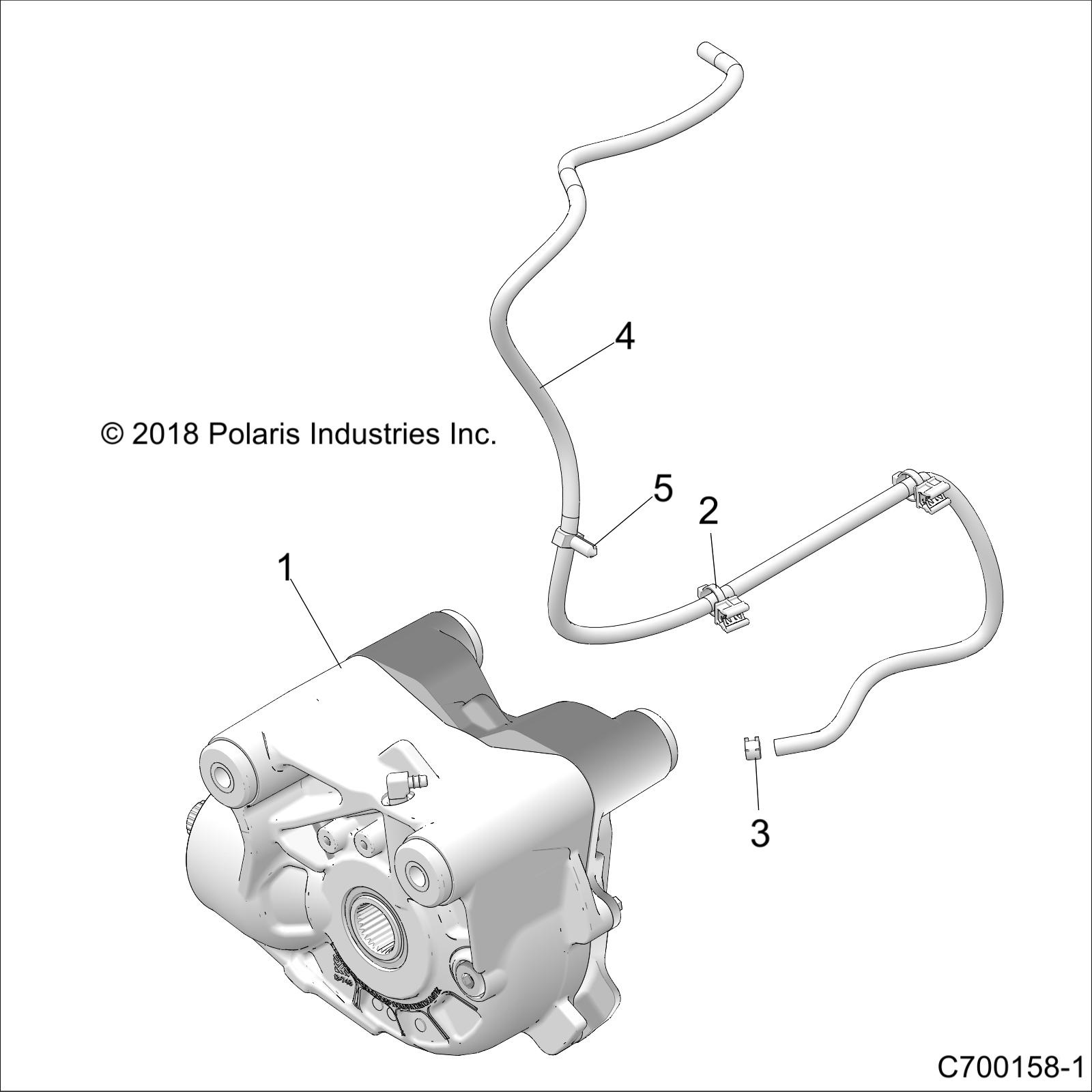 DRIVE TRAIN, FRONT GEARCASE MOUNTING - Z18VEL92BK/BR/LK (C700158-1)