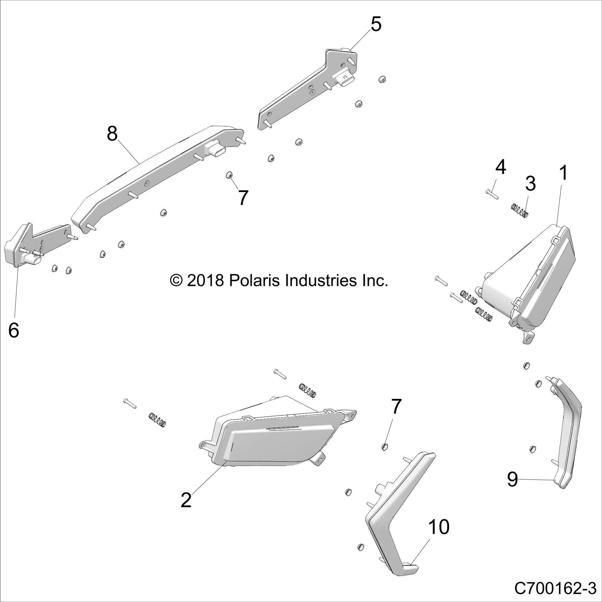 ELECTRICAL, HEADLIGHTS AND TAILLIGHTS - Z18VEL92BK/BR/LK (C700162-3)