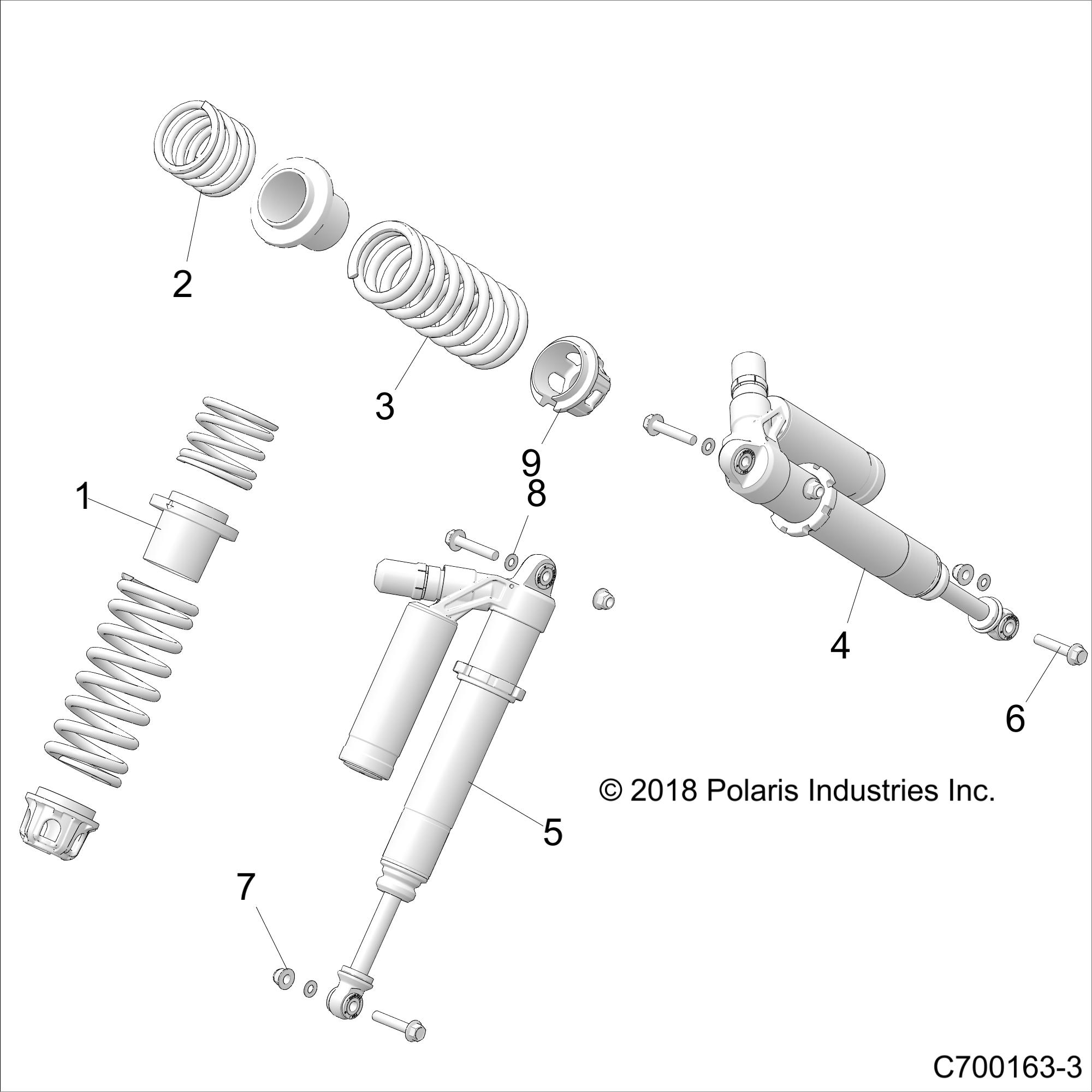 SUSPENSION, FRONT SHOCK MOUNTING, VELOCITY - Z21PAE92AE/AN/BE/BN (C700163-3)