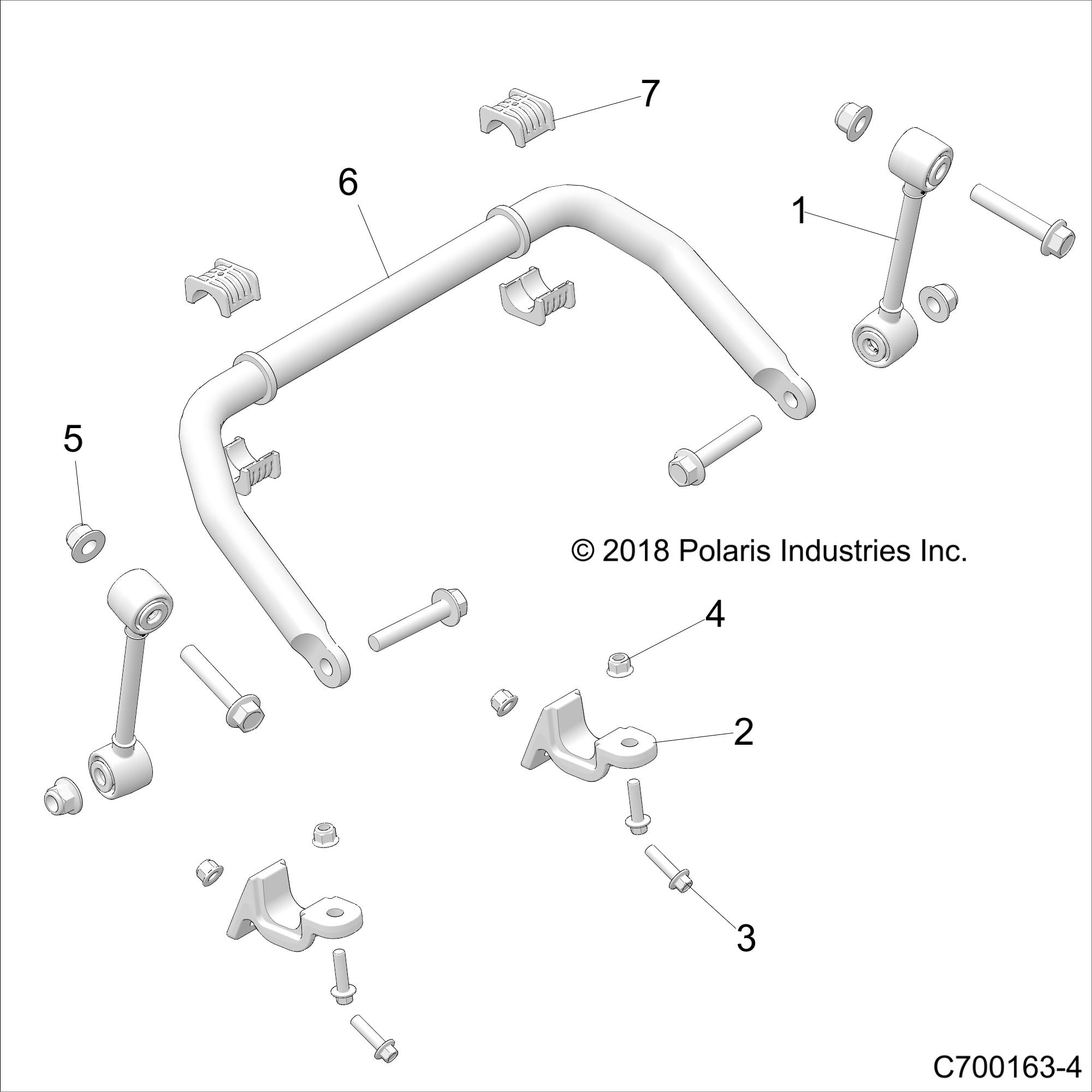 SUSPENSION, FRONT STABILIZER BAR - Z18VEL92BK/BR/LK (C700163-4)