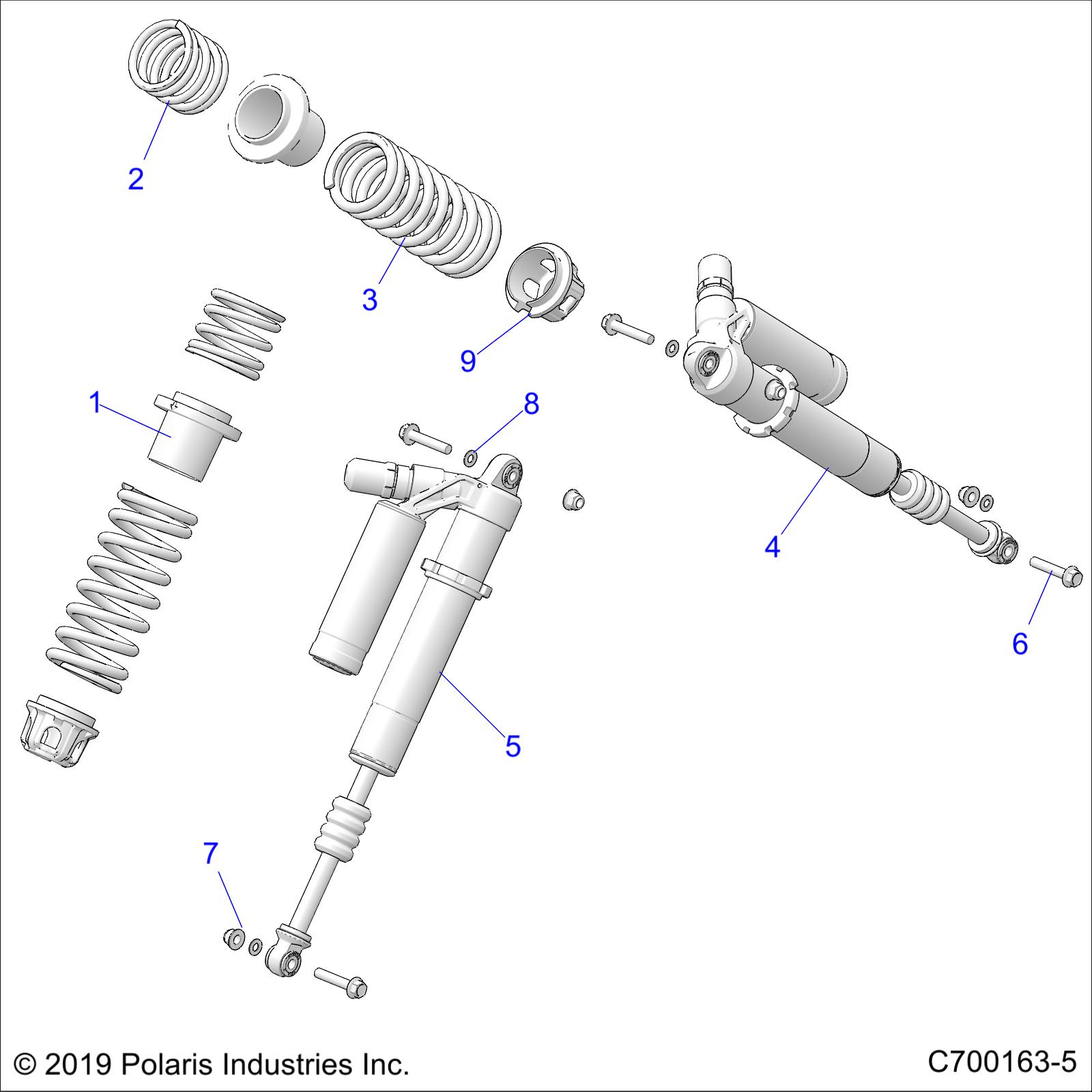 SUSPENSION, FRONT SHOCK MOUNTING - Z20PAL92AG/AP/BG/BP/LG/G92AG/AP/LG (C700163-5)