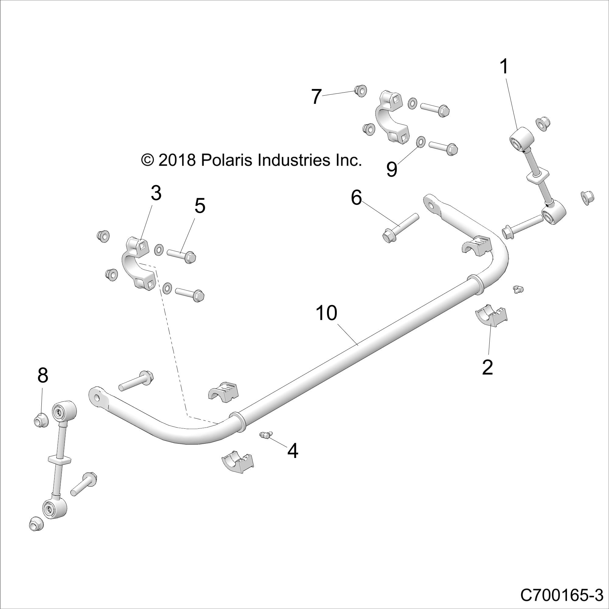 SUSPENSION, REAR STABILIZER BAR - Z19VPL92AK/BK/AR/BR/AM/BM (C700165-3)