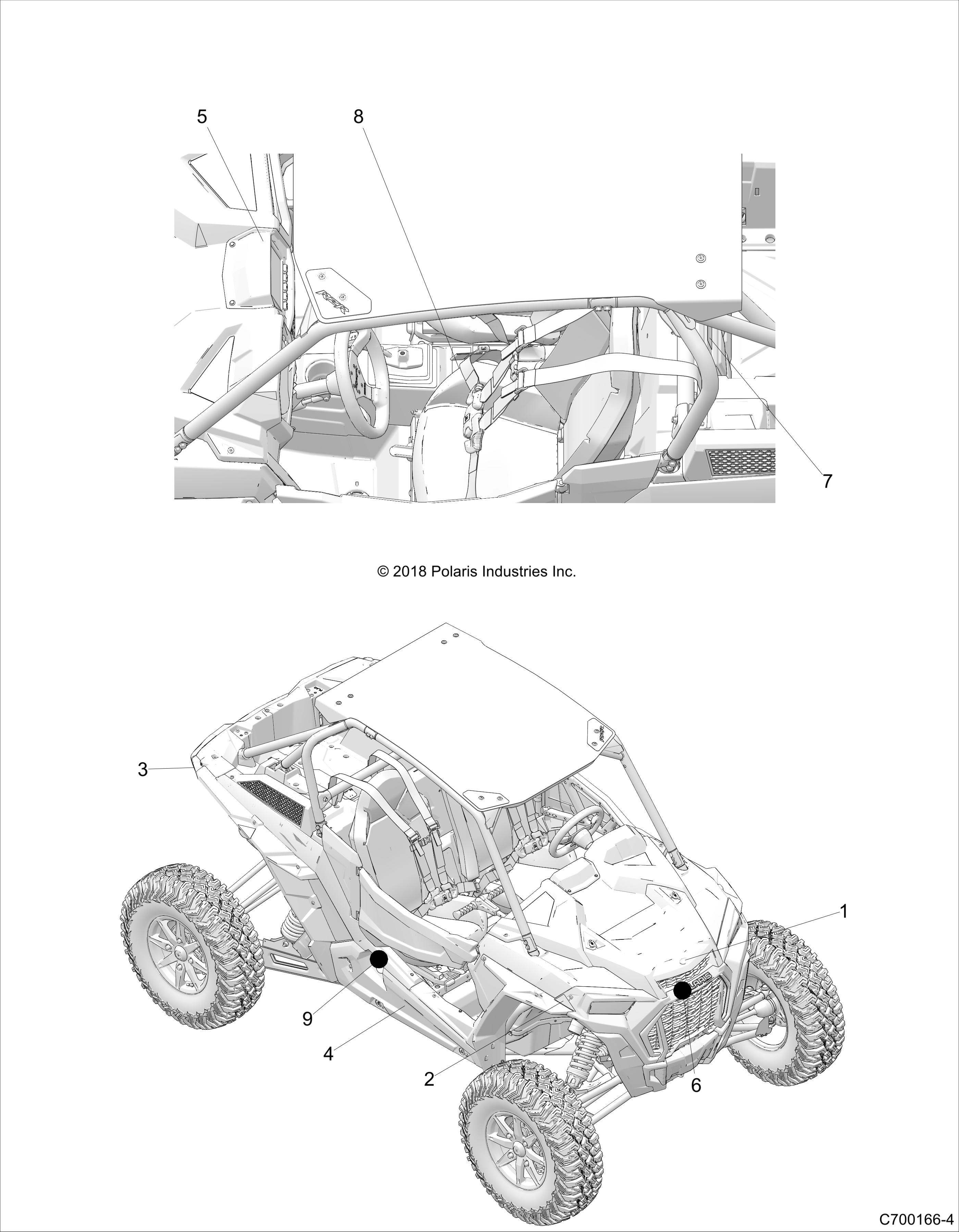 BODY, DECALS, STANDARD - Z18VEL92LK (C700166-4)