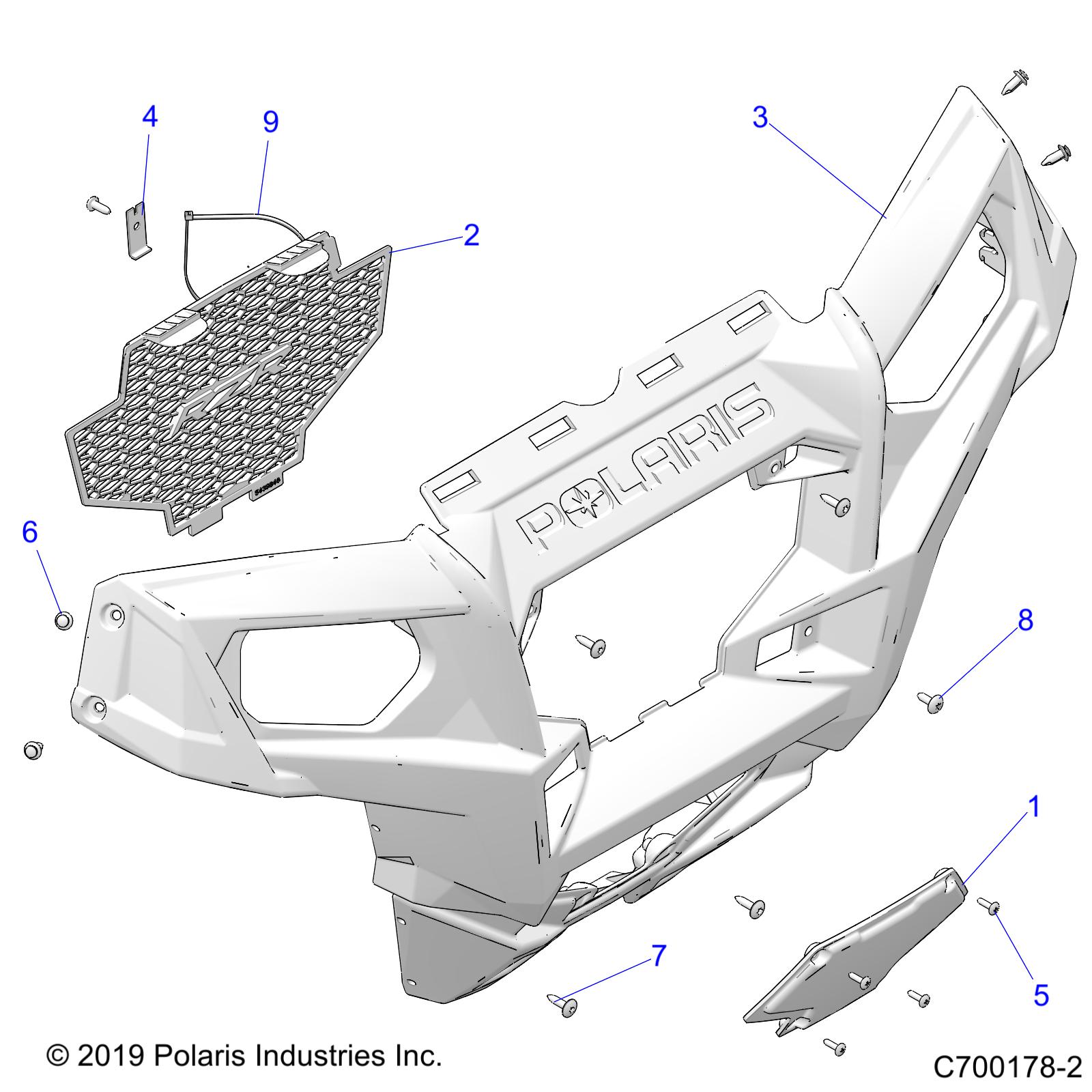 BODY, FRONT BUMPER - Z21CHA57A2/K2/E57AK (C700178-2)