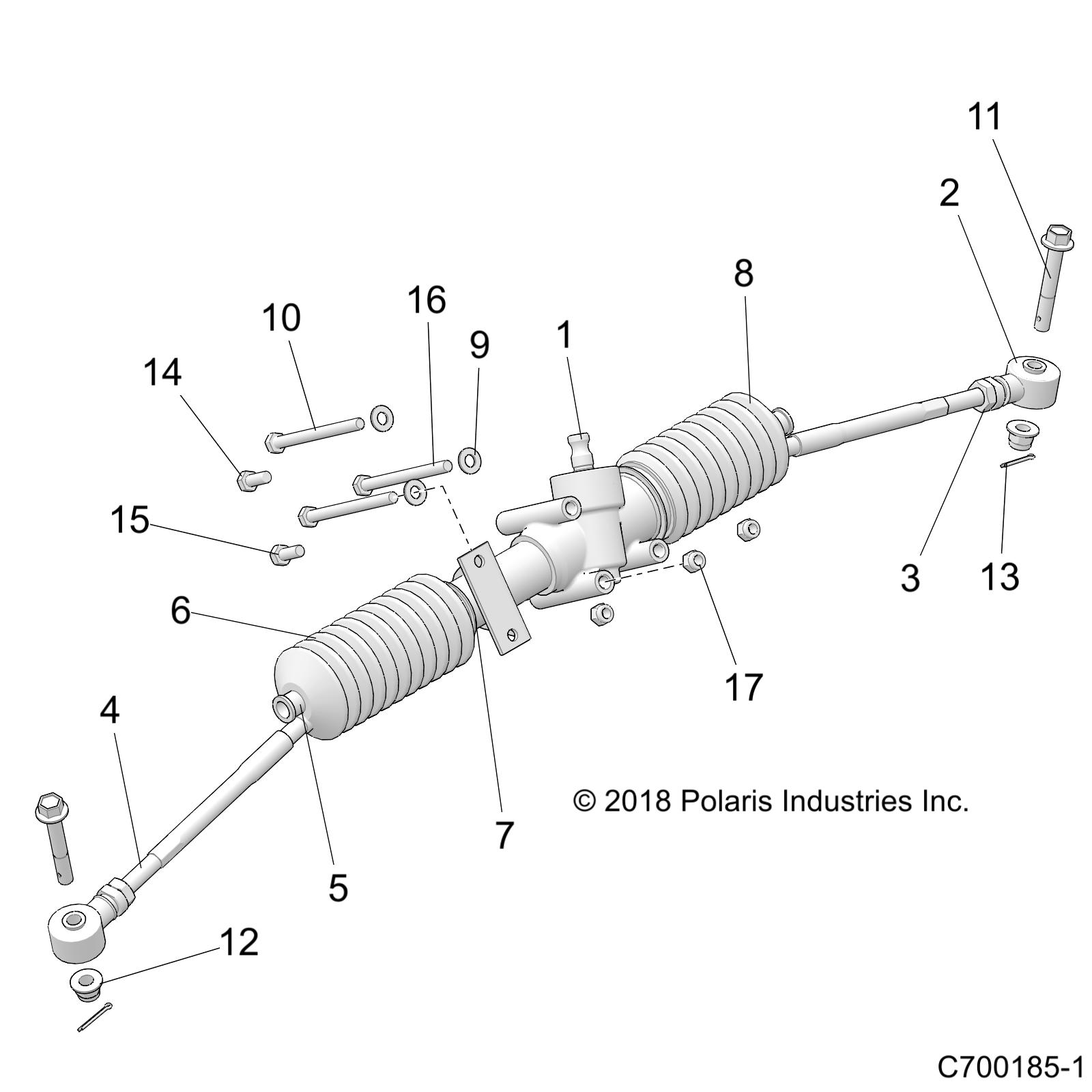 STEERING, GEARBOX ASM. - Z20CHA57K2 (C700185-1)