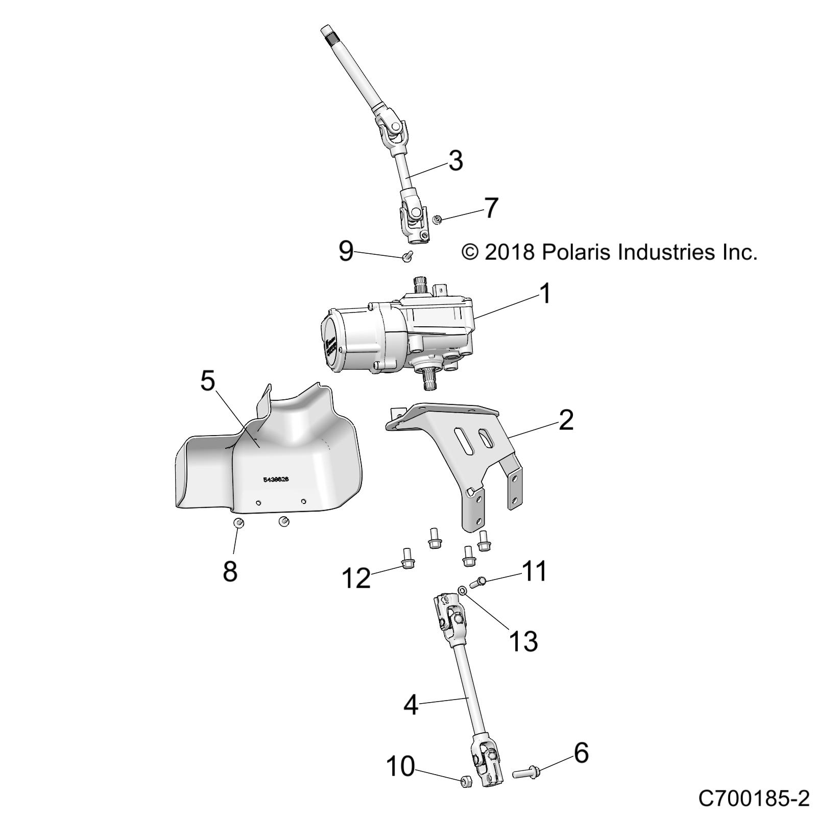 STEERING, POWER STEERING AND SHAFTS - Z21CHE57AK (C700185-2)