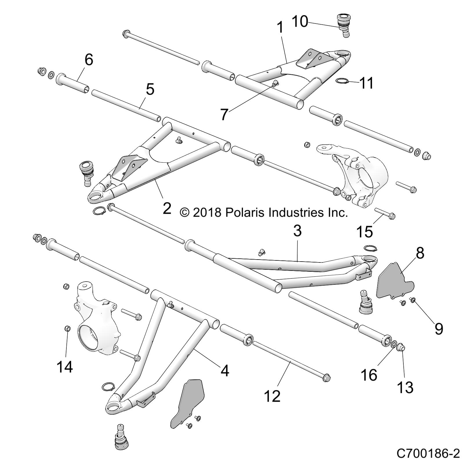 SUSPENSION, FRONT CONTROL ARMS - Z19VHA57F2 (C700186-2)