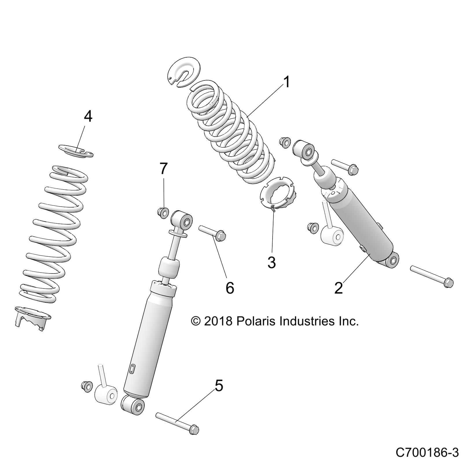 SUSPENSION, FRONT SHOCK MOUNTING - Z20CHA57K2 (C700186-3)