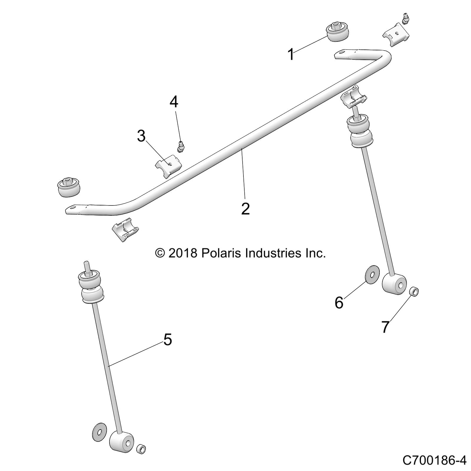 SUSPENSION, FRONT, STABILIZER BAR - Z20CHA57A2/E57AM (C700186-4)