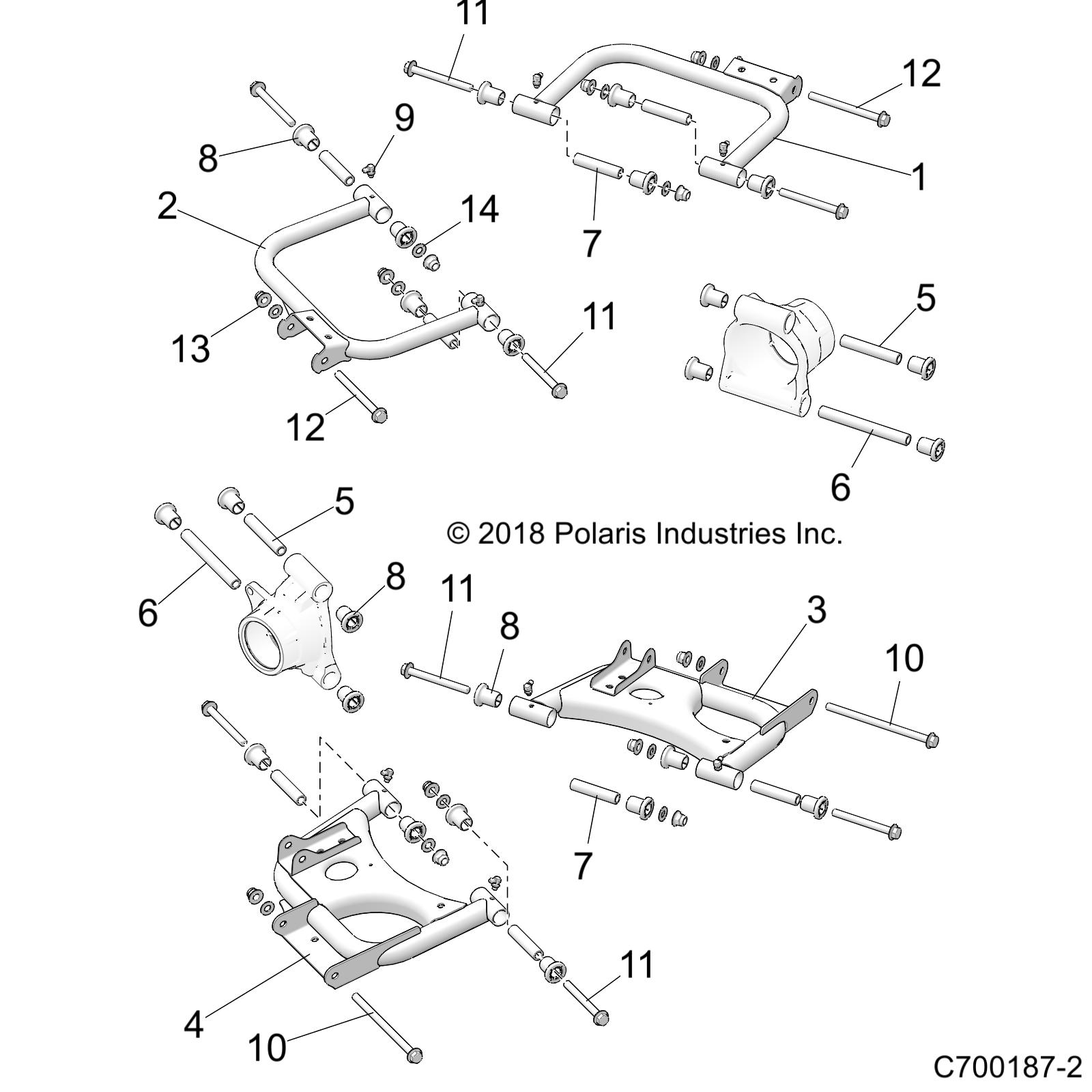 SUSPENSION, REAR CONTROL ARMS - Z21CHA57A2/K2/E57AK (C700187-2)