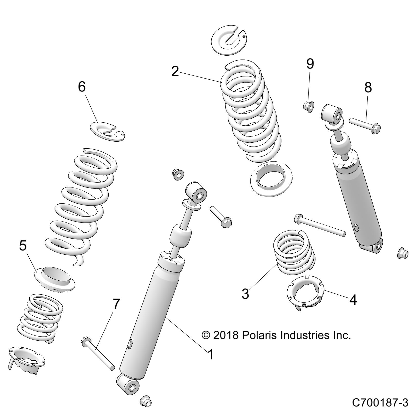 SUSPENSION, REAR SHOCK MOUNTING - Z19VHA57B2/E57BM (C700187-3)