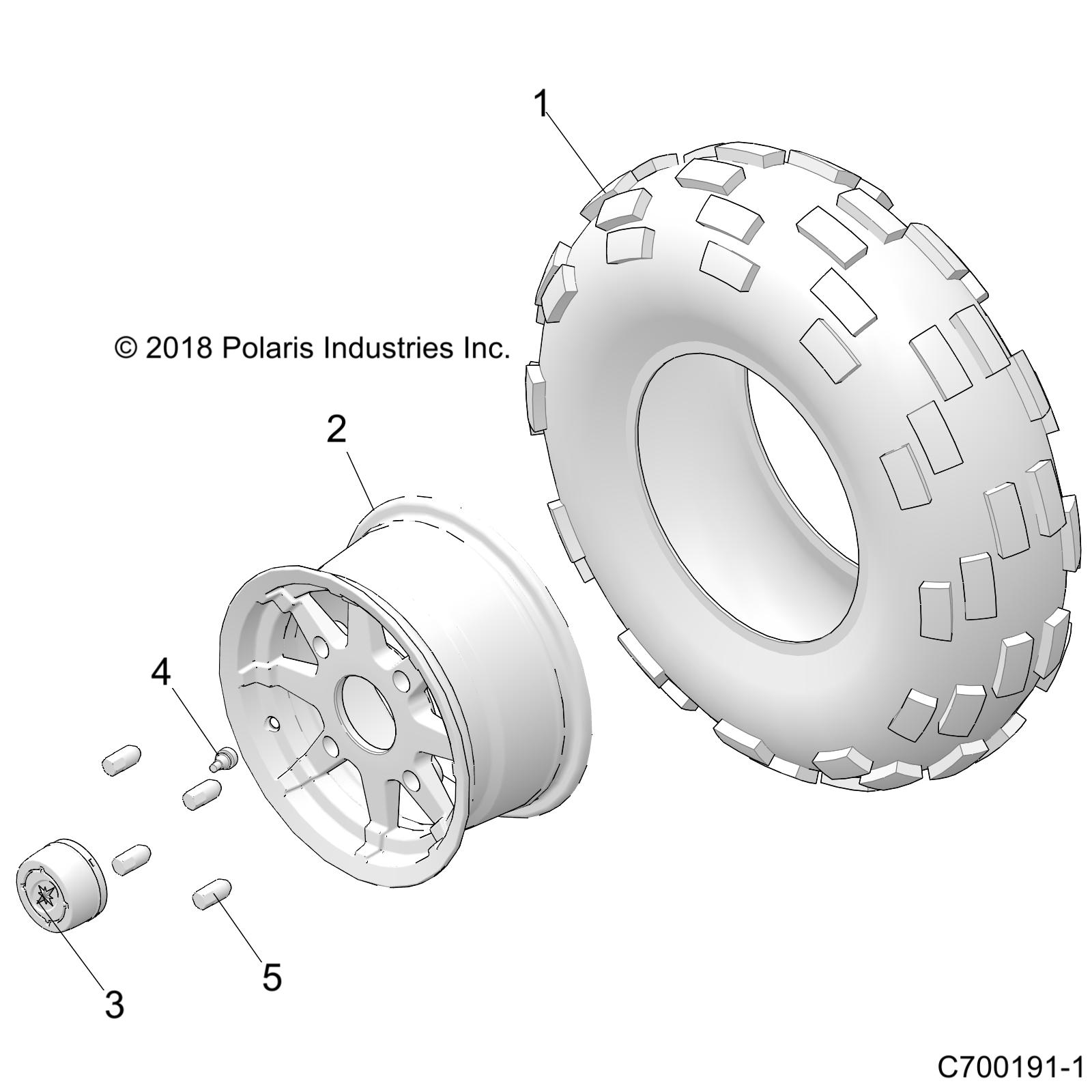 WHEELS, FRONT - Z21CHE57AK (C700191-1)