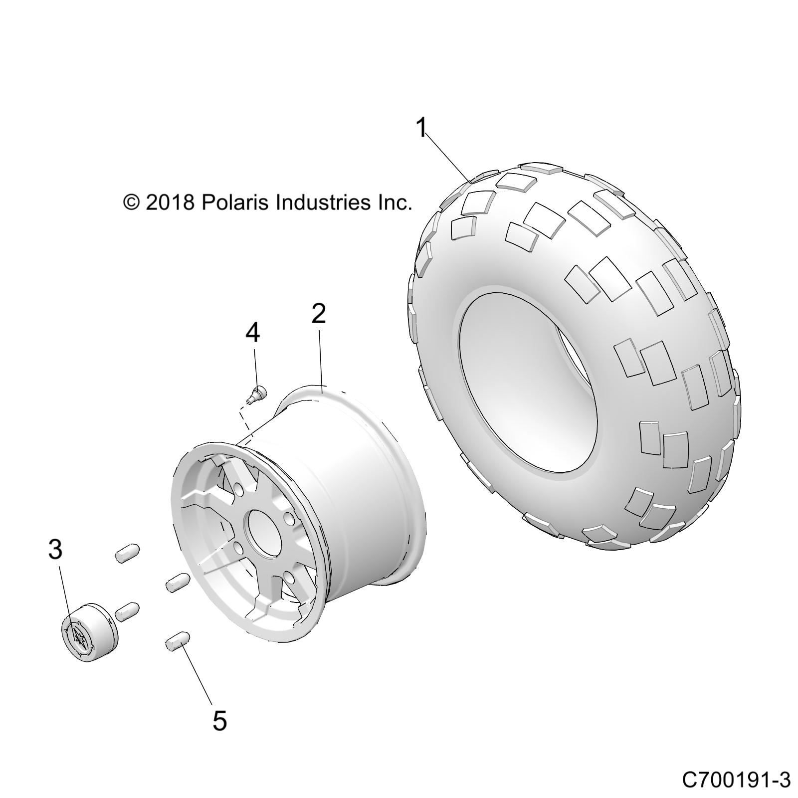 WHEELS, REAR - Z21CHE57AK (C700191-3)