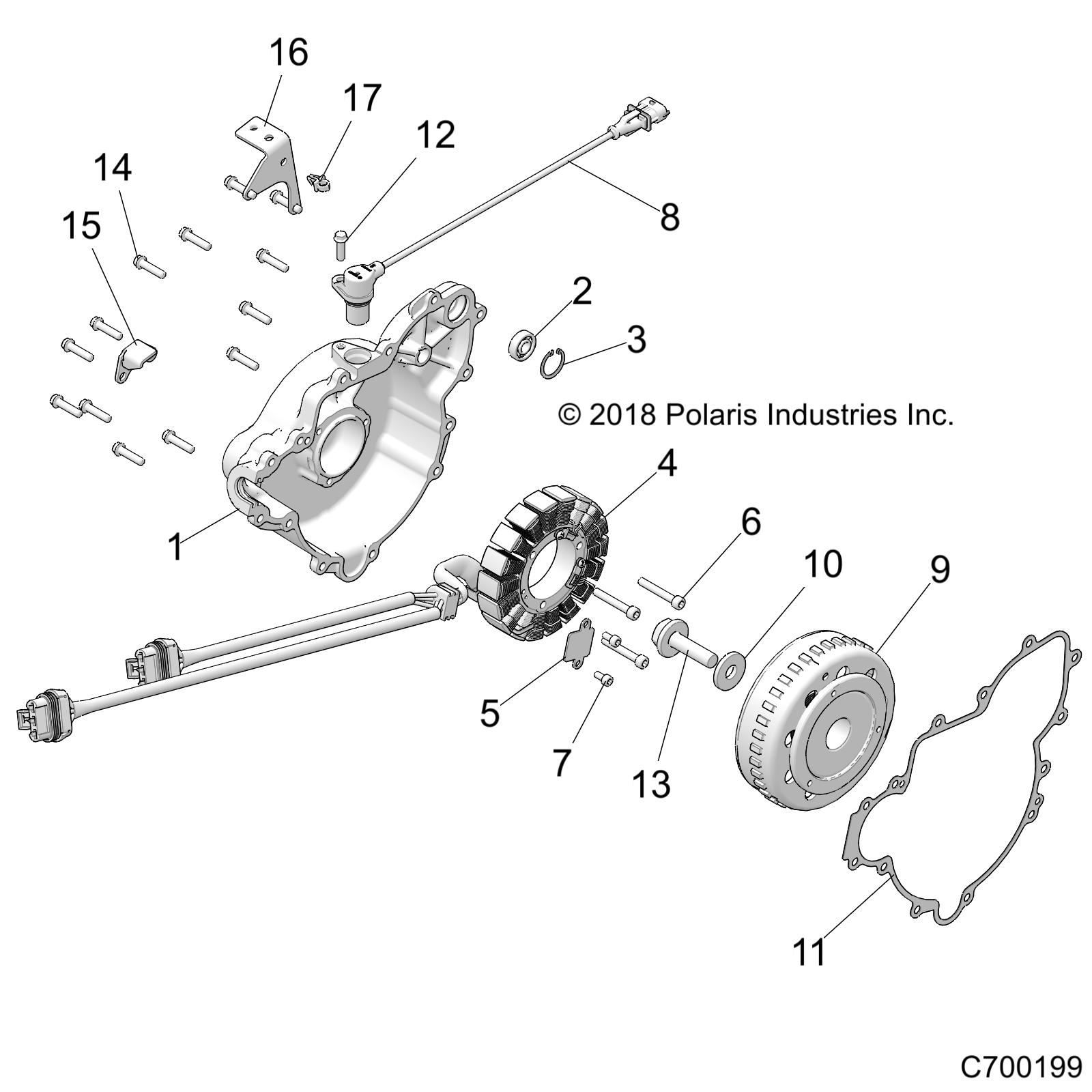 ENGINE, STATOR AND FLYWHEEL - Z19VEE92AM/BM (C700199)