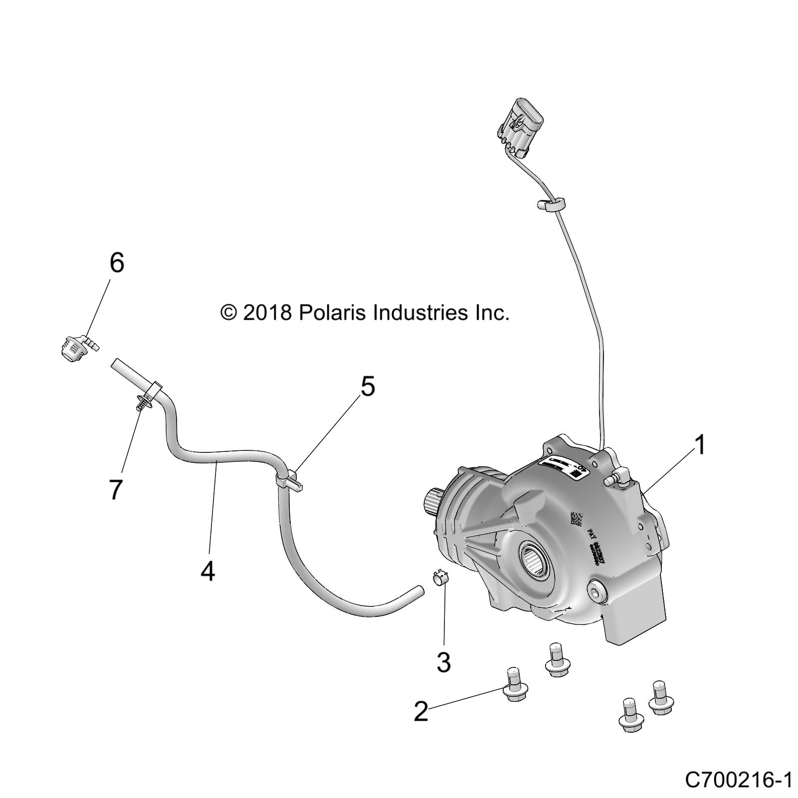 DRIVE TRAIN, FRONT GEARCASE MOUNTING - Z20ASA87B2/E87BH/BW/LW (C700216-1)