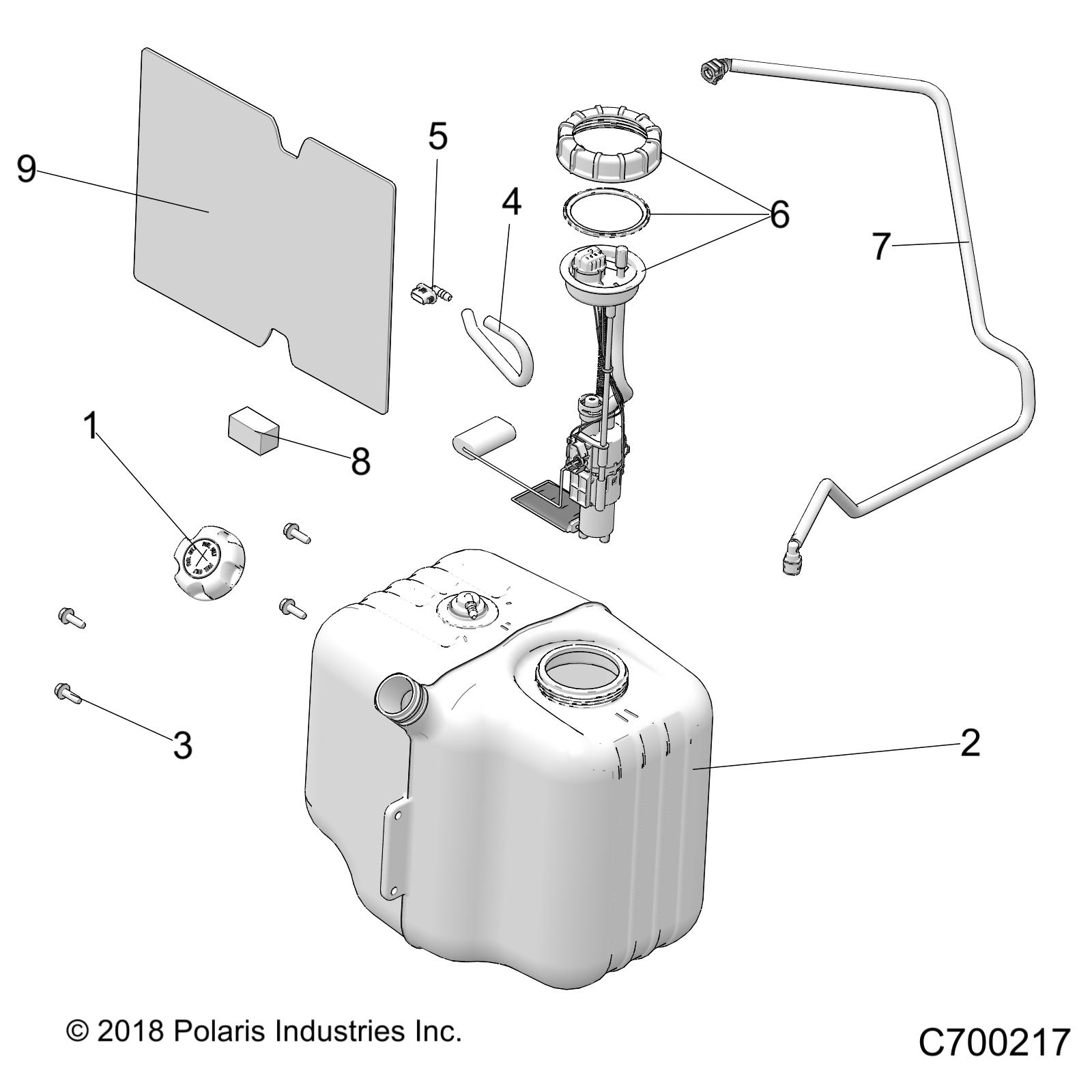 BODY, FUEL TANK ASM. - R19RCA57A1/A4/B1/B4 (C700217)