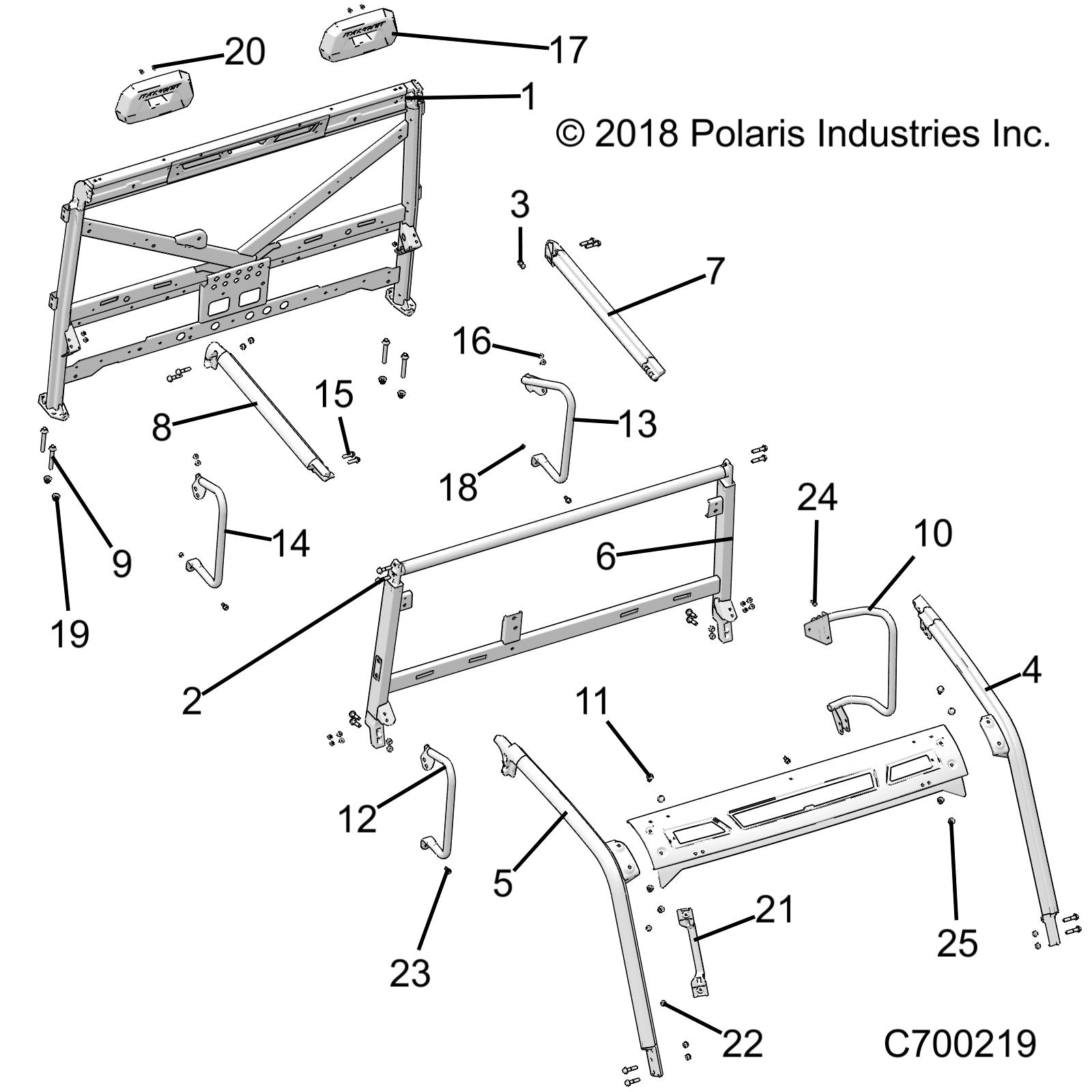 CHASSIS, CAB FRAME - R19RSU99AS/BS (C700219)