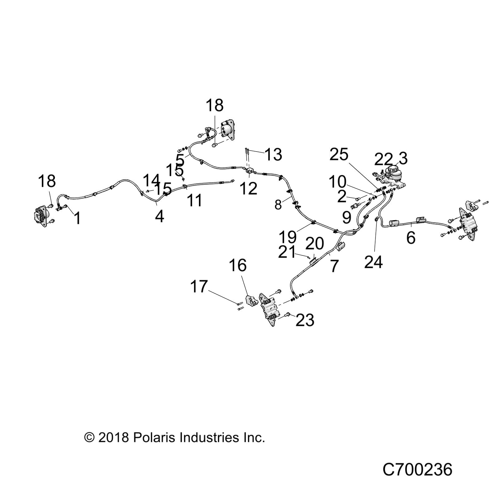 BRAKES, BRAKE LINES AND MASTER CYLINDER - R18RRE99FM/SFM/SCM (C700236)