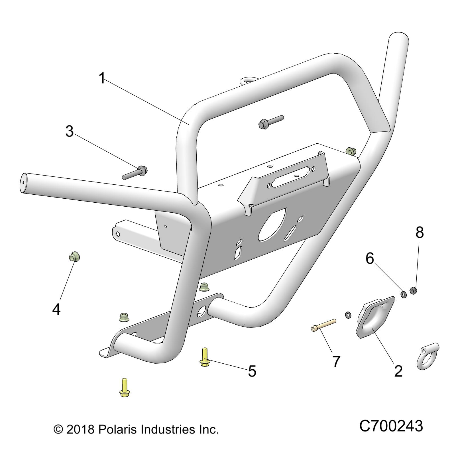 ACCESSORY, FRONT BUMPER - R19RRM99AL (C700243)