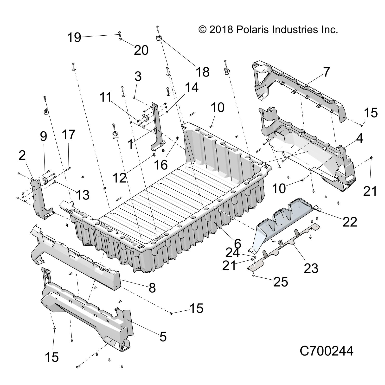 BODY, BOX - R20RSU99A/B (C700244)