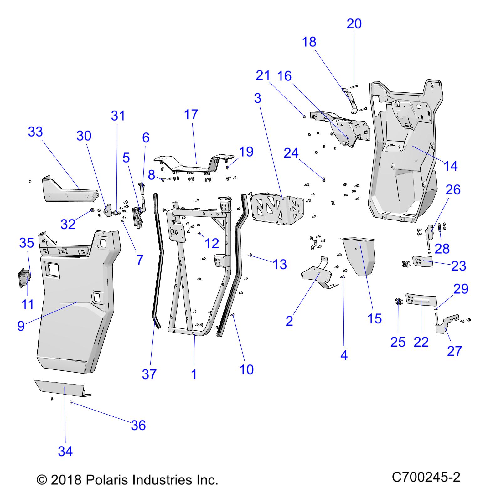 BODY, REAR DOORS - R19RSM99AL (C700245-2)