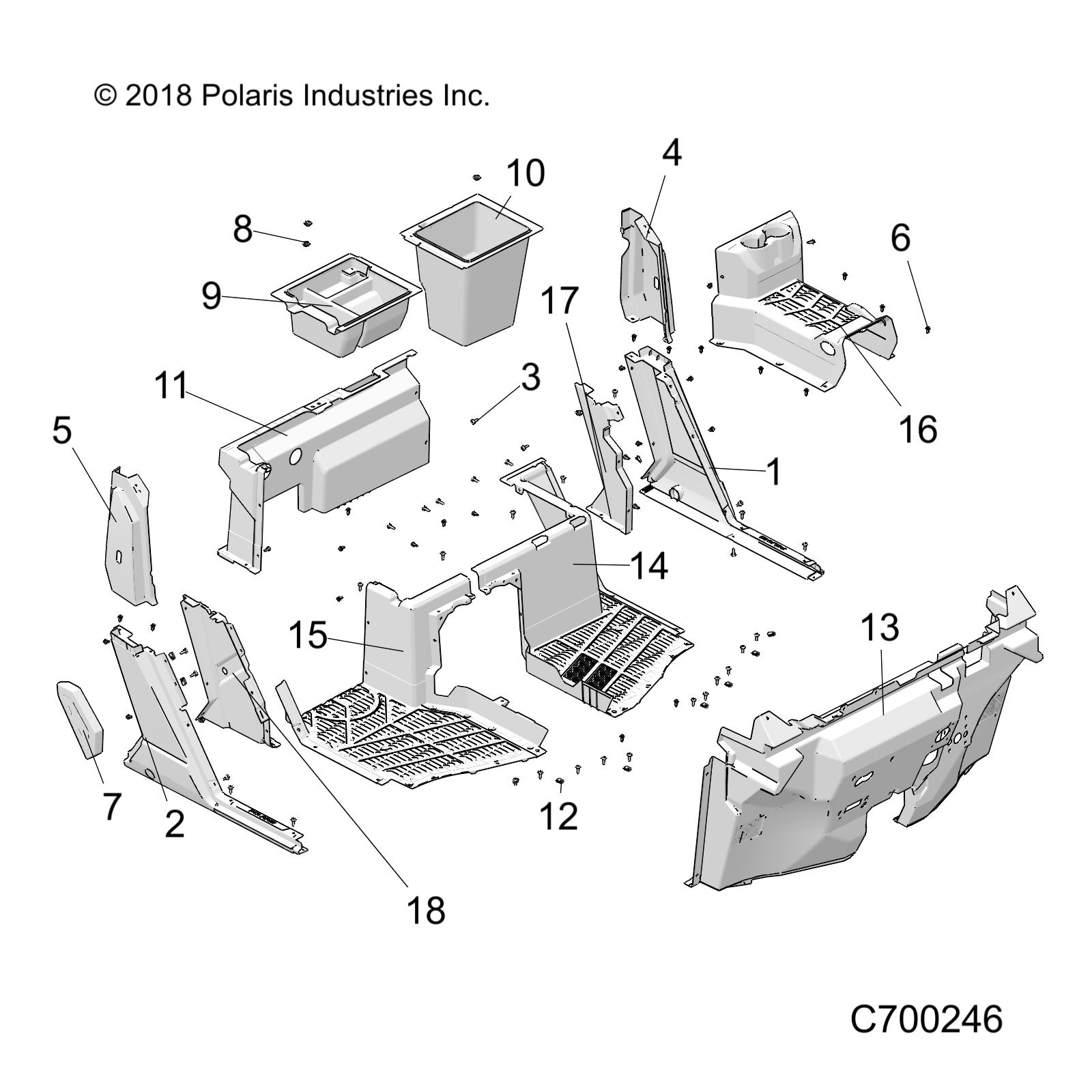 BODY, FRONT FLOOR AND ROCKERS - R21RSY99A9/AC/AP/AW/B9/BC/BP/BW (C700246)