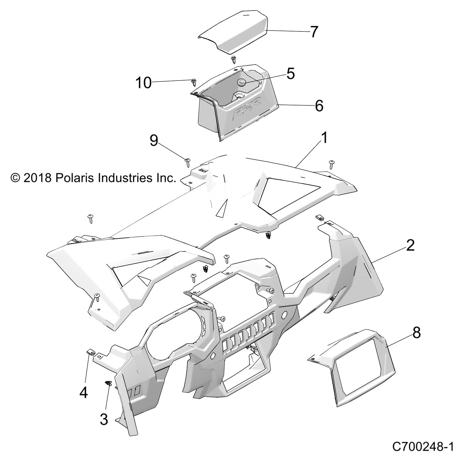 BODY, DASH - Z19VFE99AD/BD/AK/BK/AN/BN/LD/K99AD/BD/AK/BK/AN/BN/LK/LE/L99AC/BC/M99AL (C700248-1)