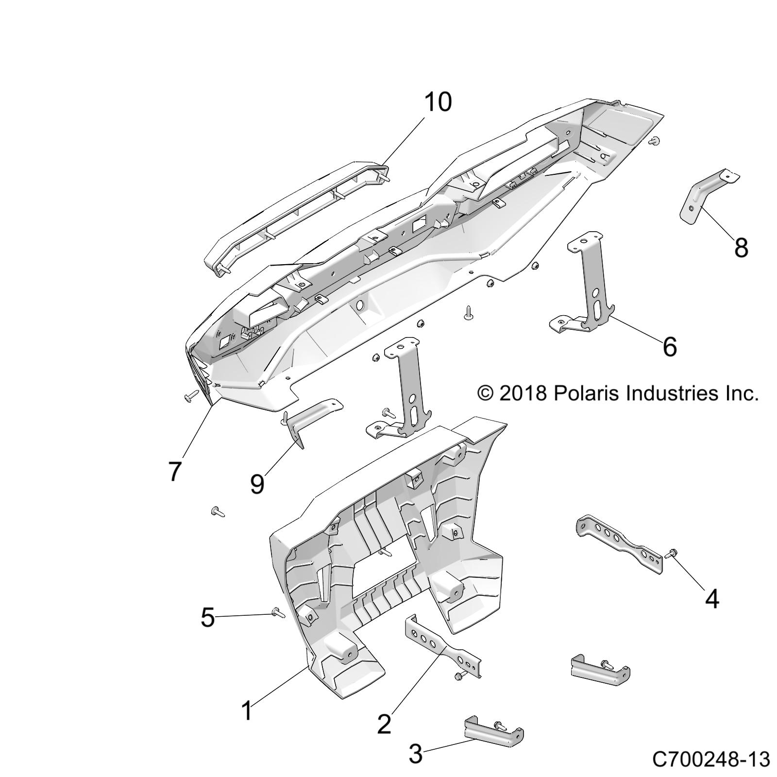 BODY, REAR BUMPER - Z19VDE99FK/S99CK/FK (C700248-13)