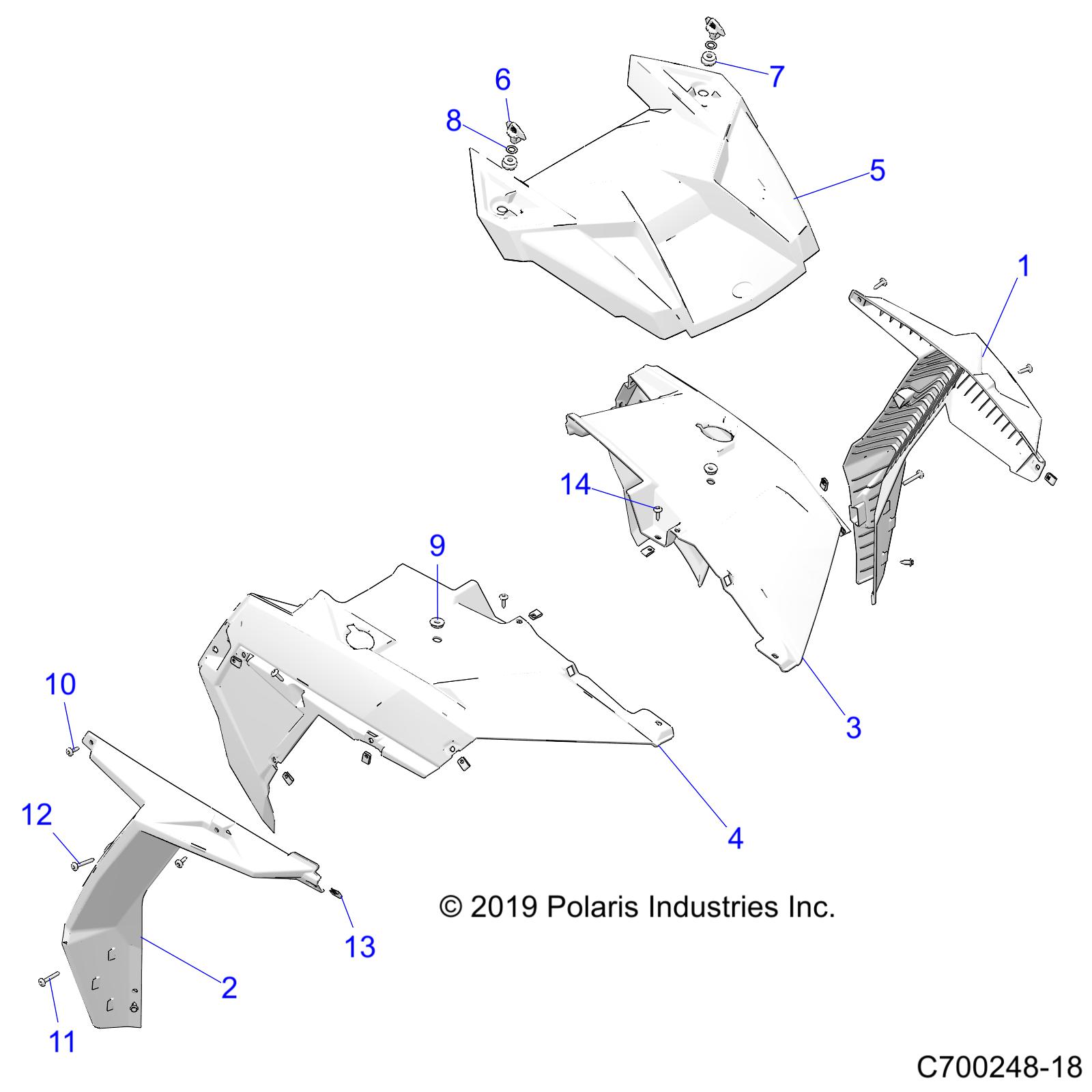 BODY, HOOD AND FRONT BODY WORK - Z22NAS99CK/FK (C700248-18)