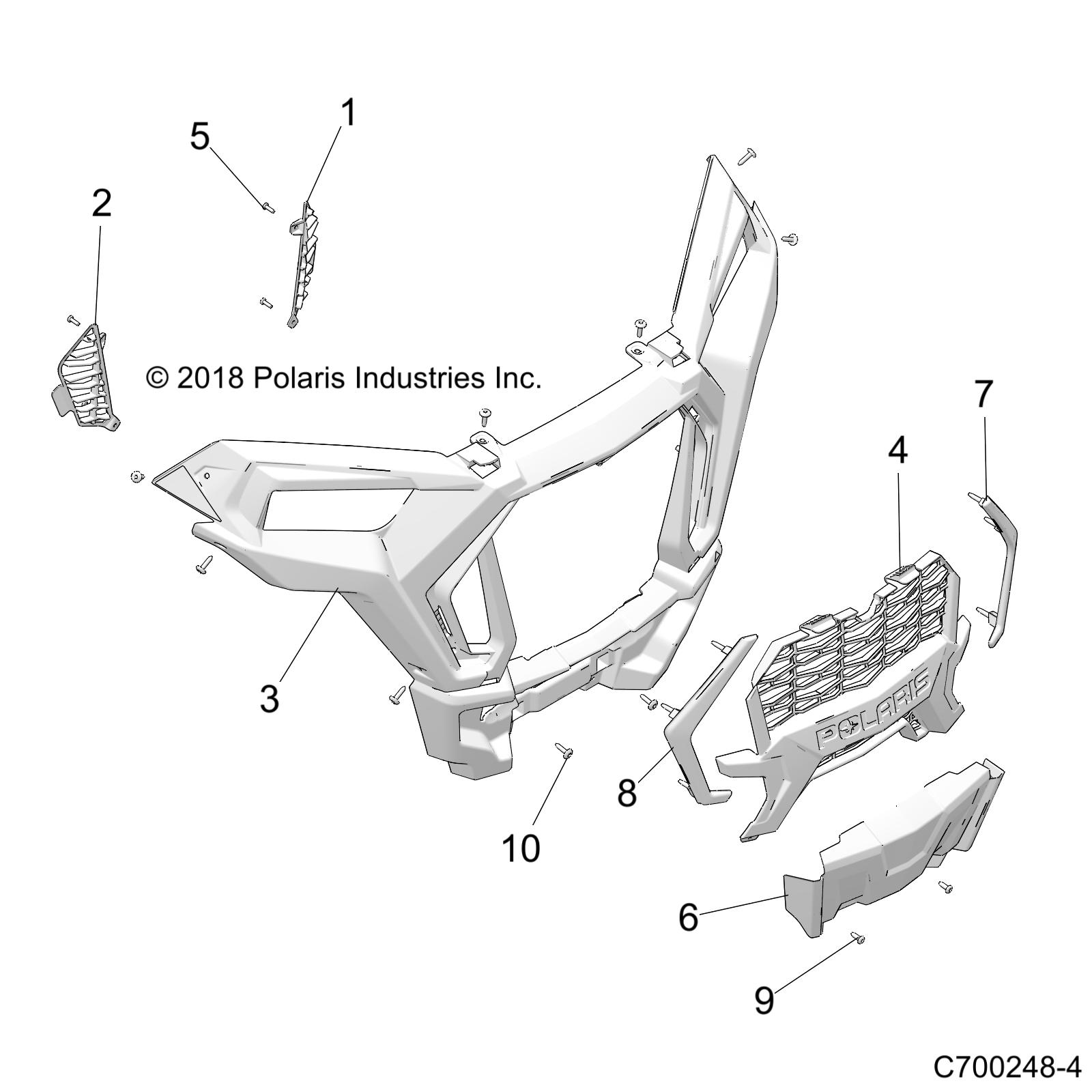 BODY, FRONT BUMPER - Z21N4E99AC/AK/BC/BK/K99AP/AG/BG/BP (C700248-4)