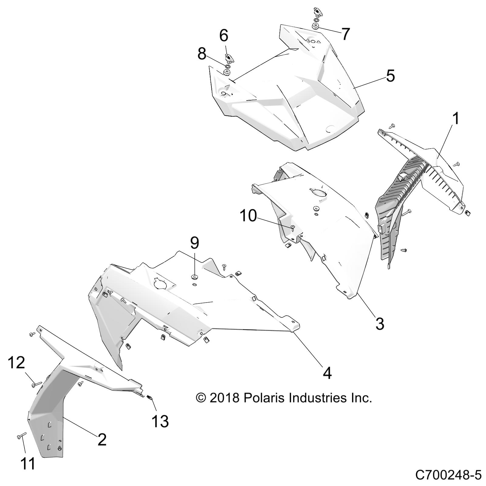 BODY, HOOD AND FRONT BODY WORK - Z20N4E99NC (C700248-5)