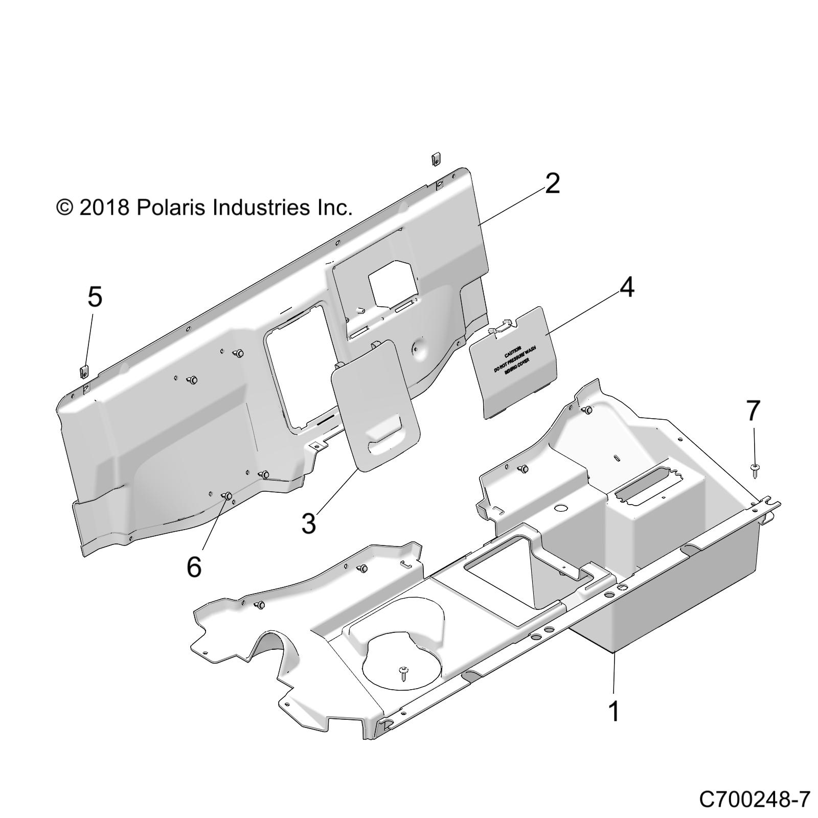 BODY, REAR CLOSEOFF - Z23NAK99A/99B (C700248-7)