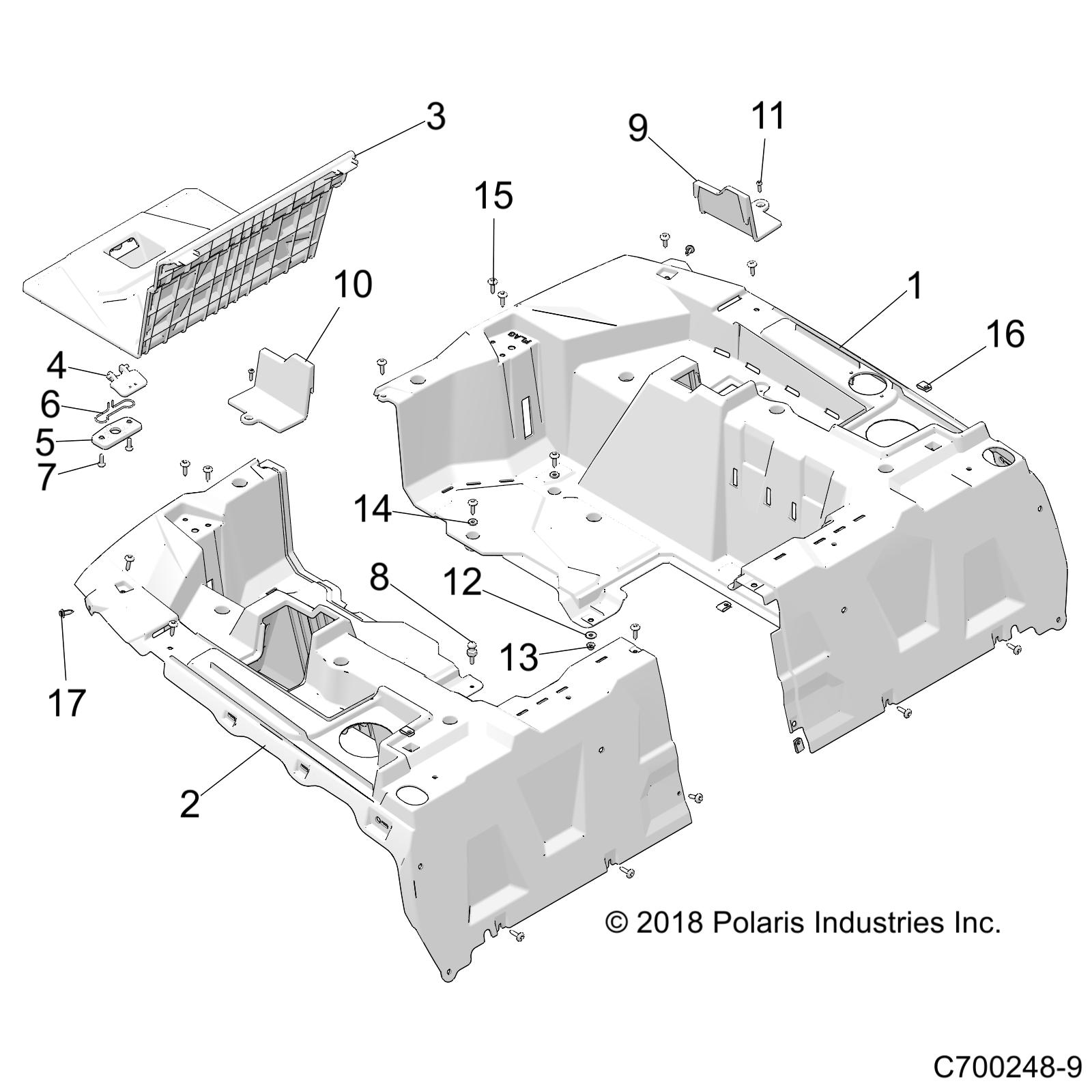 BODY, REAR RACK - Z23NAE99A/99B (C700248-9)