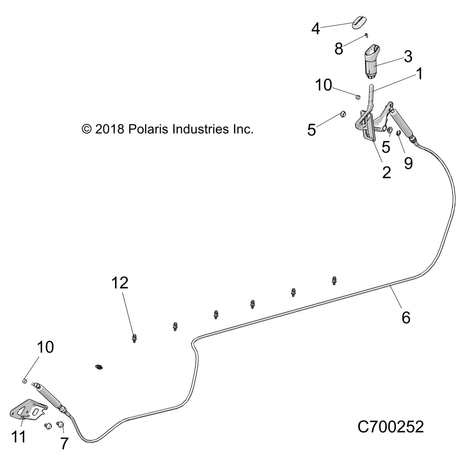 DRIVE TRAIN, GEAR SELECTOR - R20RSB99A/B (C700252)