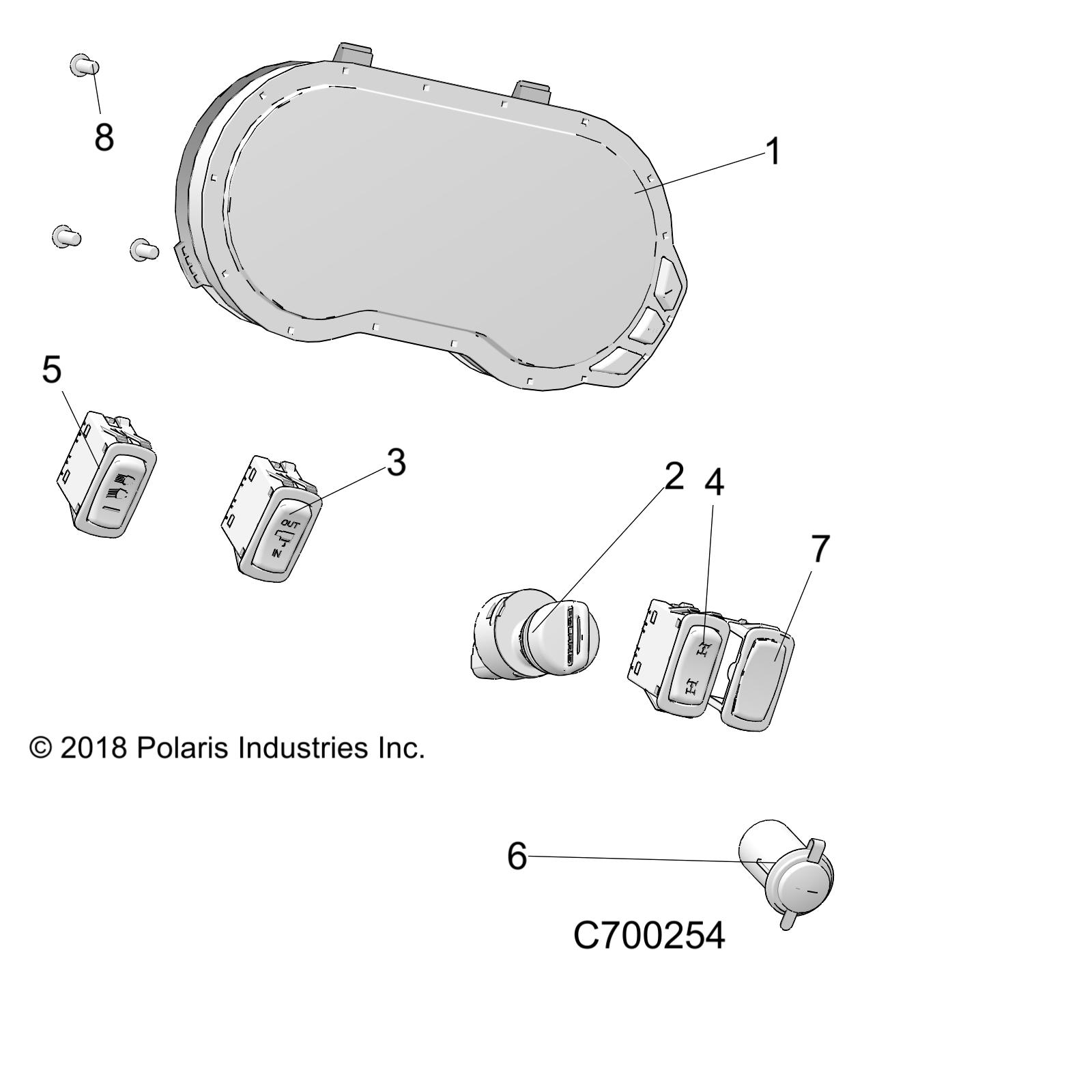 ELECTRICAL, DASH INSTUMENTS - R19RSM99AL (C700254)