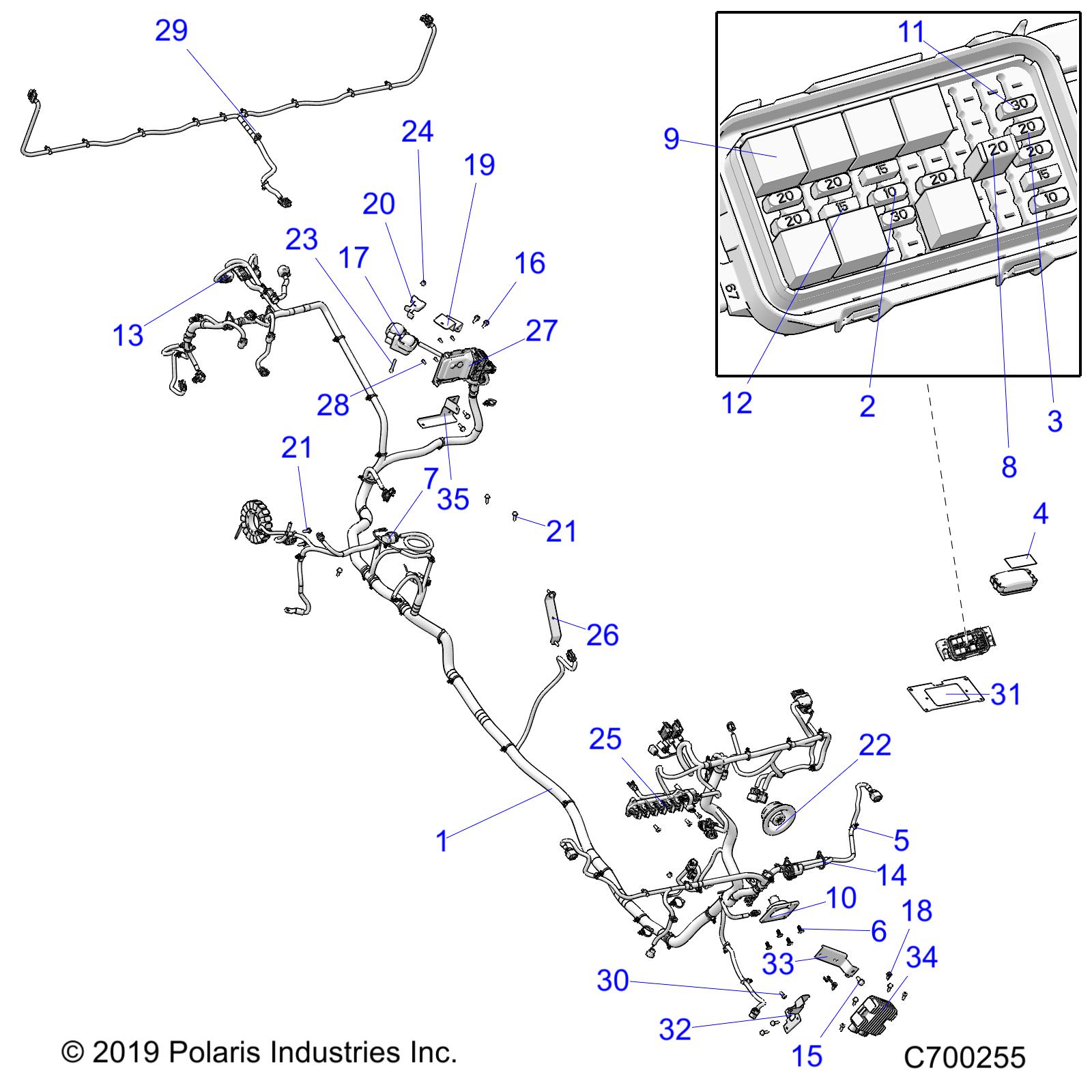 ELECTRICAL, WIRE HARNESS - R20RSM99AL (C700255)