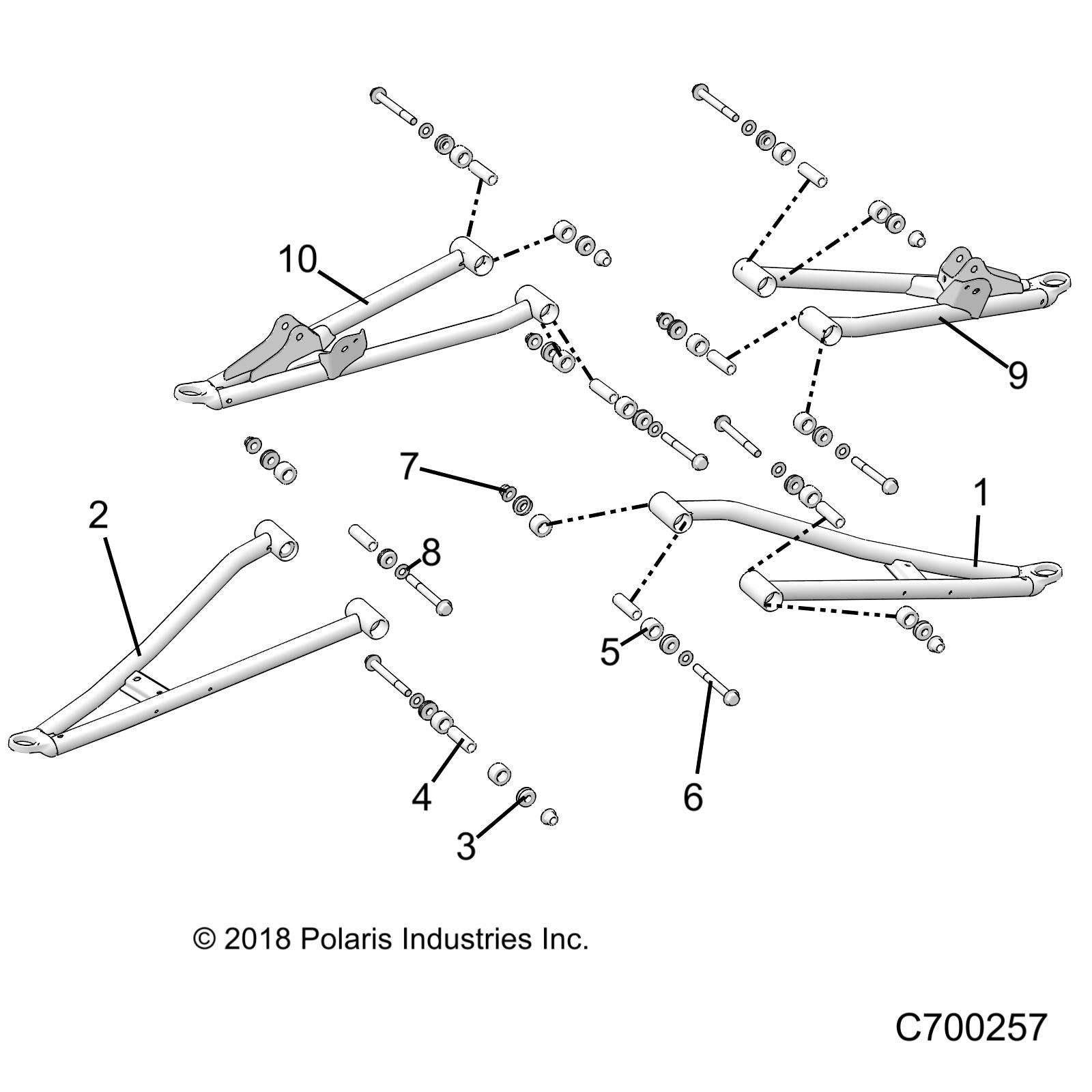 SUSPENSION, FRONT CONTROL ARMS - R19RRM99AL (C700257)