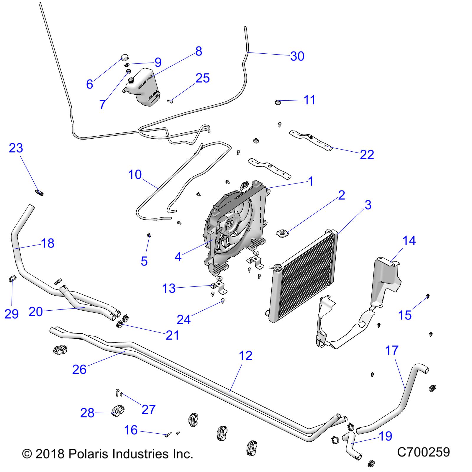 ENGINE, COOLING SYSTEM - R19RSE99A (C700259)