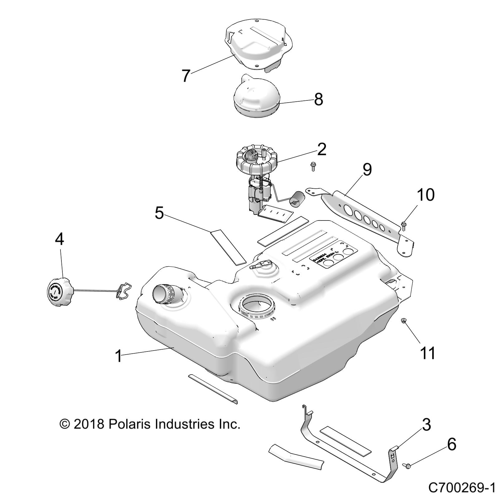 BODY, FUEL TANK - Z20NAE99AC/AL/AN/BC/BL/BN/LL/K99AF/AK/BF/BK/M99AL/R99AZ/BZ (C700269-1)