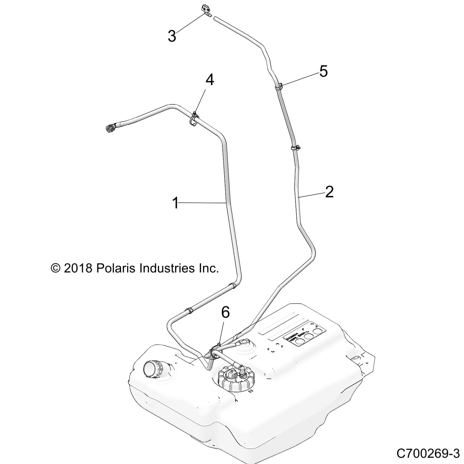 FUEL SYSTEM, LINES, STD. - Z23NAE99A (C700269-3)