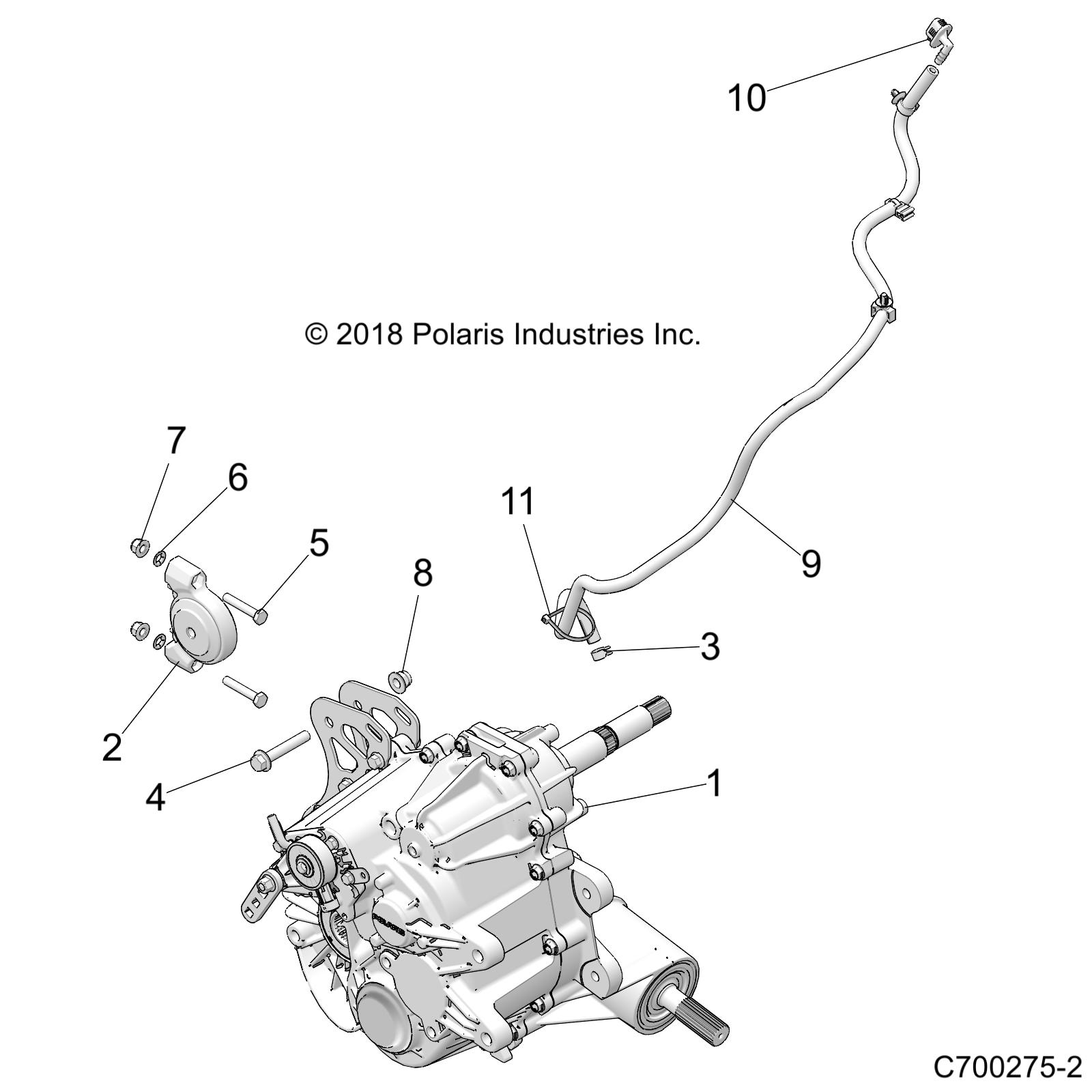 DRIVE TRAIN, MAIN GEARCASE MOUNTING - Z20N4E99NC (C700275-2)