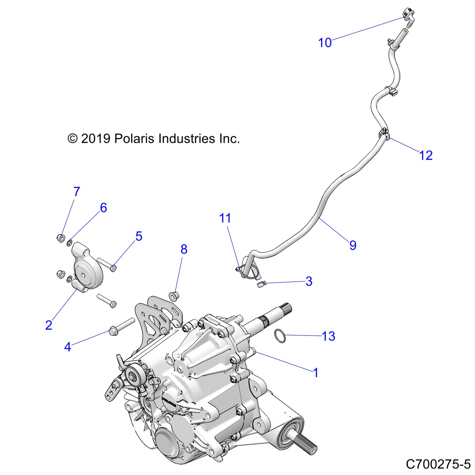 DRIVE TRAIN, MAIN GEARCASE MOUNTING - Z22NAS99CK/FK (C700275-5)