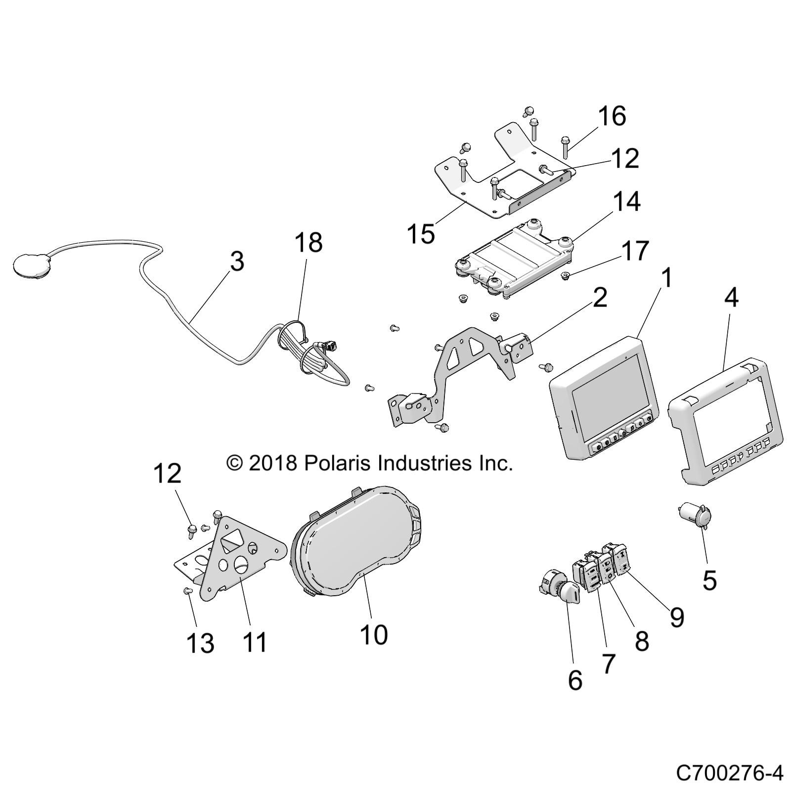 ELECTRICAL, DASH INSTRUMENTS AND CONTROLS - Z19VDL99AC/BC (C700276-4)