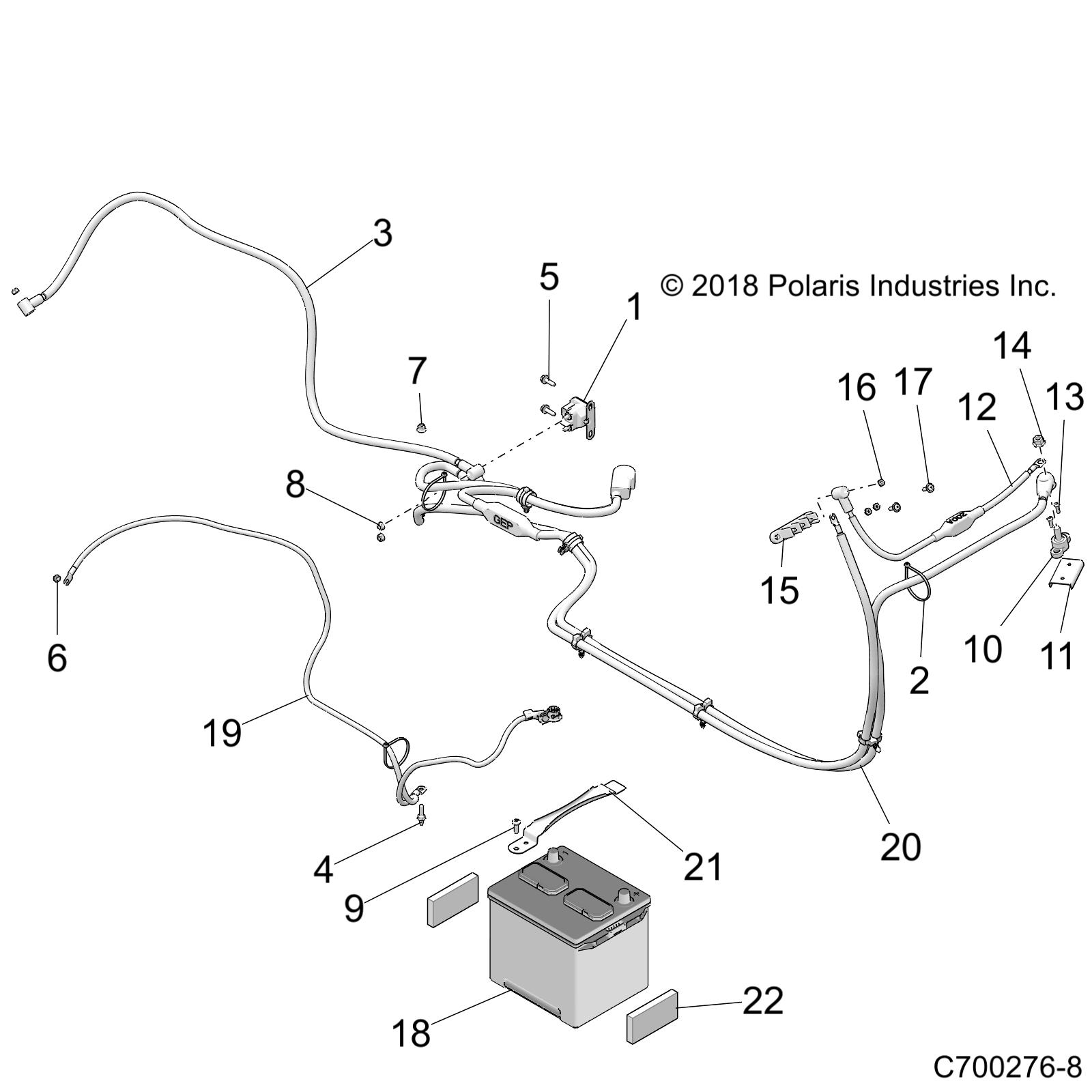 ELECTRICAL, BATTERY - Z20N4E99NC (C700276-8)