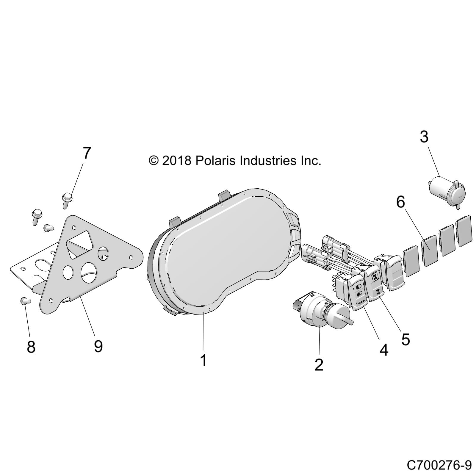 ELECTRICAL, DASH INSTRUMENTS AND CONTROLS - Z22N4VAK/BK/AR/BR (C700276-9)