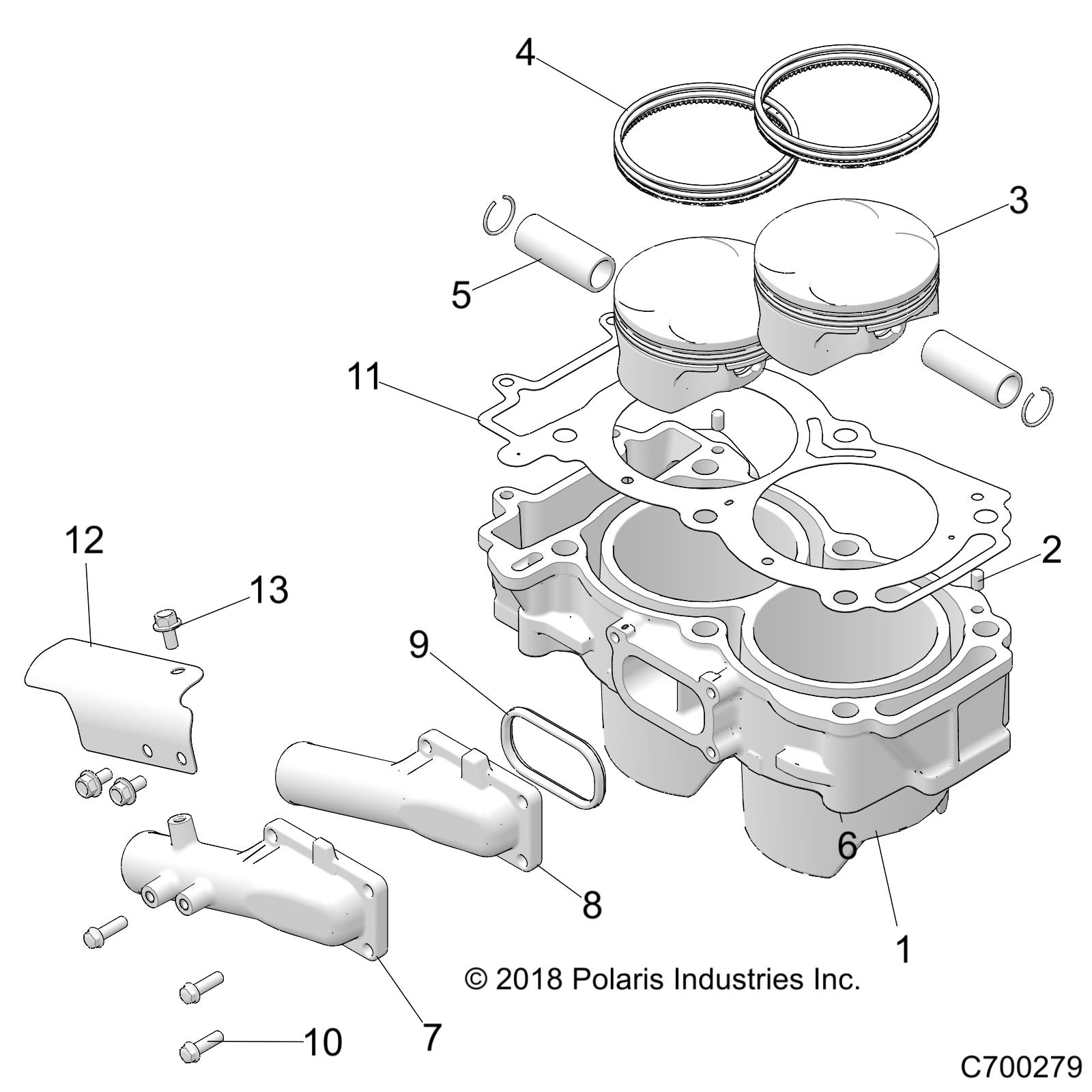 ENGINE, CYLINDER AND PISTON - Z20NAE99AC/AL/AN/BC/BL/BN/K99AF/AK/BF/BK/M99AL/R99AZ/BZ (C700279)