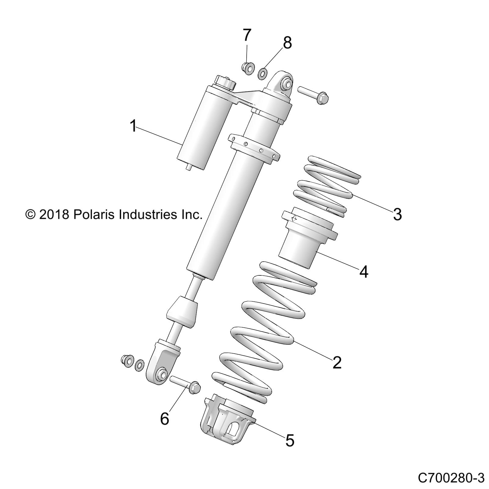 SUSPENSION, FRONT SHOCK MOUNTING - Z23NAV99A/99B (C700280-3)