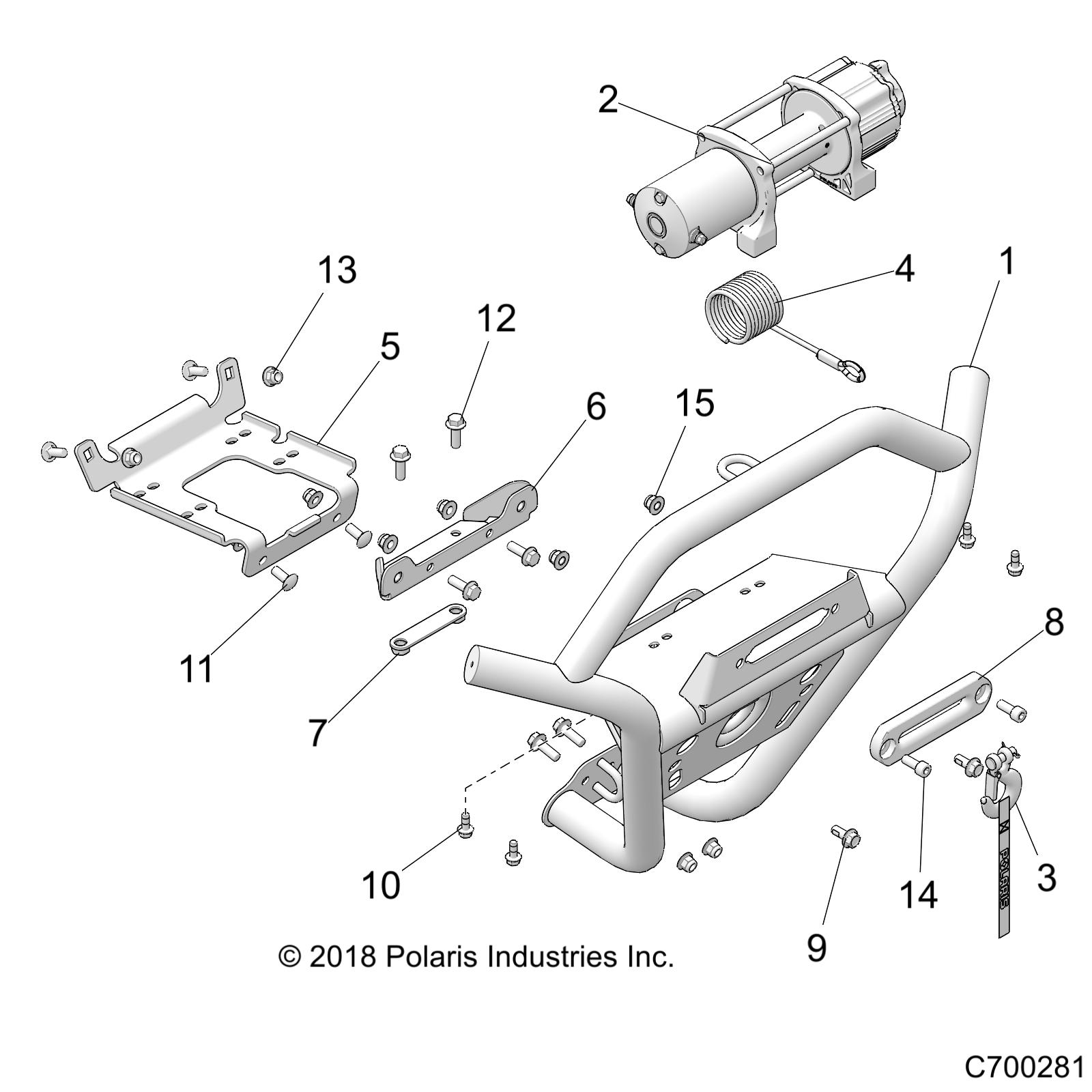 ACCESSORY, FRONT BUMPER, W/WINCH - Z20N4M99AL (C700281)